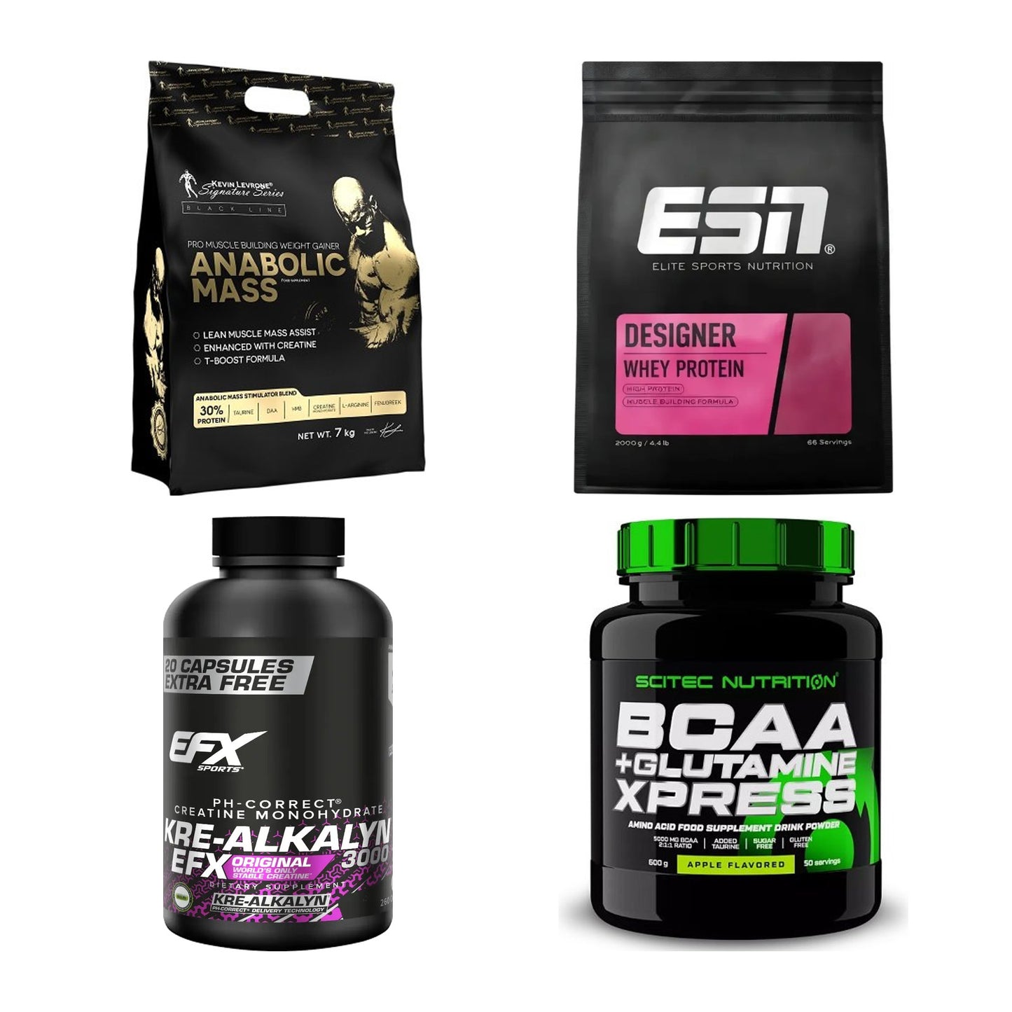 Masseaufbau für Fortgeschrittene: Kevin Levrone Anabolic + 3 weitere – alle enthaltenen Artikel