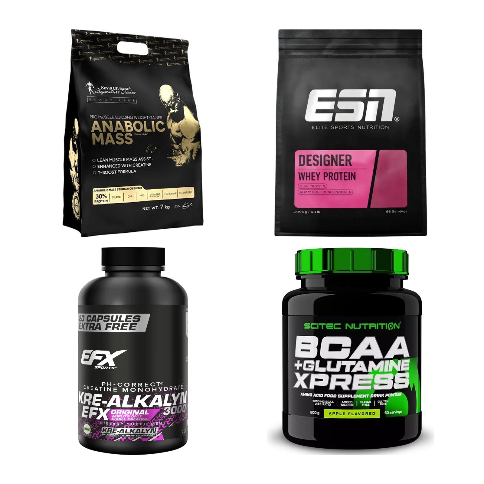 Masseaufbau für Fortgeschrittene: Kevin Levrone Anabolic + 3 weitere – alle enthaltenen Artikel