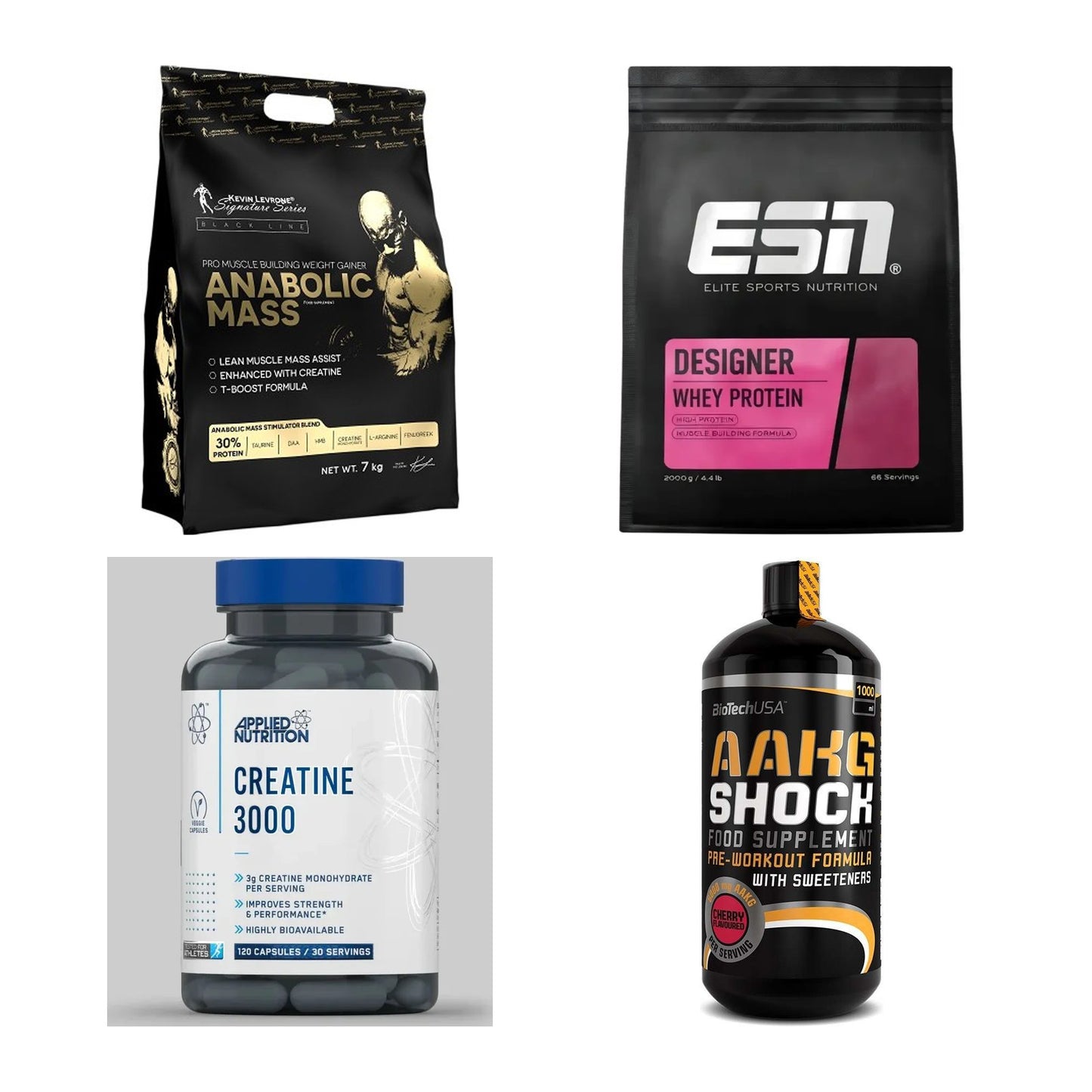 Masseaufbau für Fortgeschrittene: Kevin Levrone Anabolic + 3 weitere – alle enthaltenen Artikel
