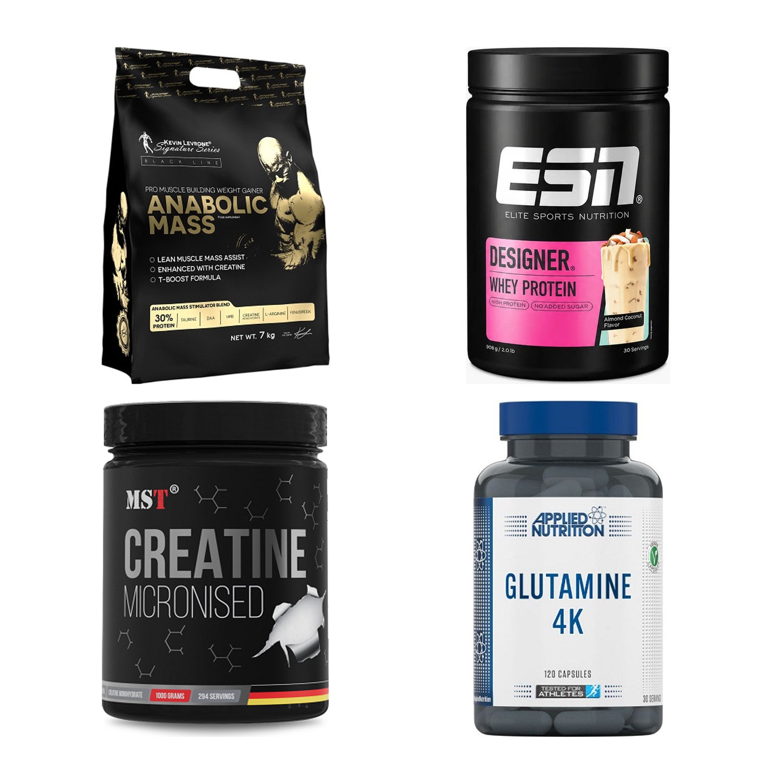 Masseaufbau für Fortgeschrittene: Kevin Levrone Anabolic + 3 weitere – alle enthaltenen Artikel