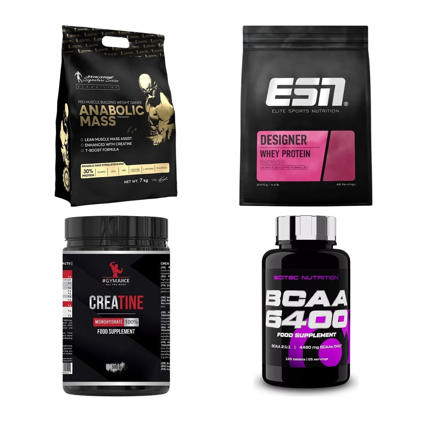 Masseaufbau für Fortgeschrittene: Kevin Levrone Anabolic + 3 weitere – alle enthaltenen Artikel