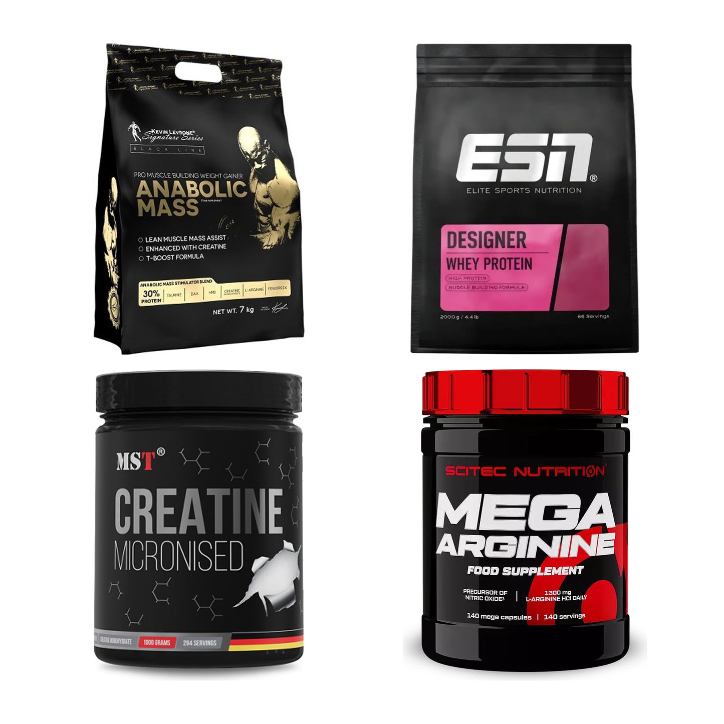 Masseaufbau für Fortgeschrittene: Kevin Levrone Anabolic + 3 weitere – alle enthaltenen Artikel