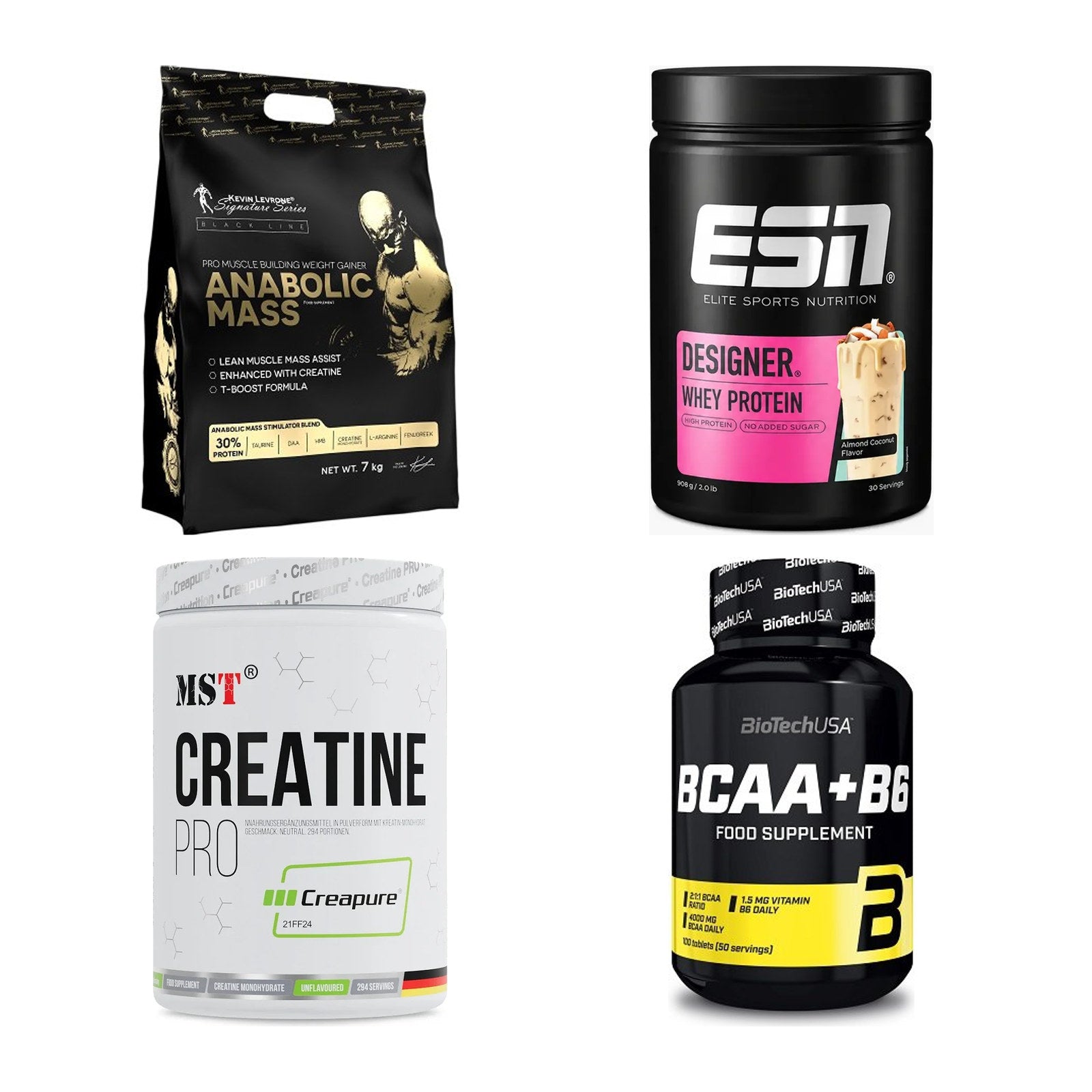 Masseaufbau für Fortgeschrittene: Kevin Levrone Anabolic + 3 weitere – alle enthaltenen Artikel
