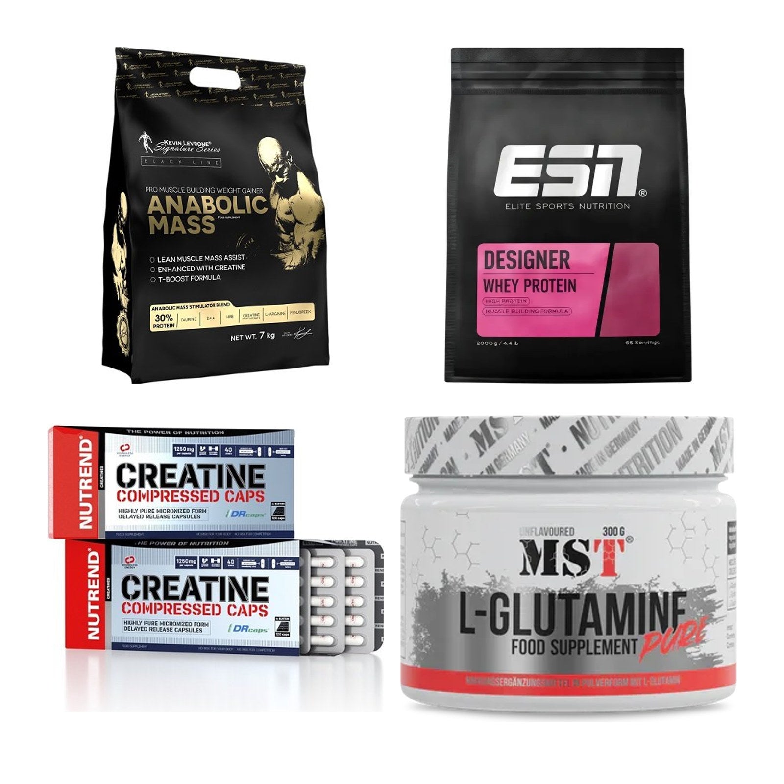 Masseaufbau für Fortgeschrittene: Kevin Levrone Anabolic + 3 weitere – alle enthaltenen Artikel