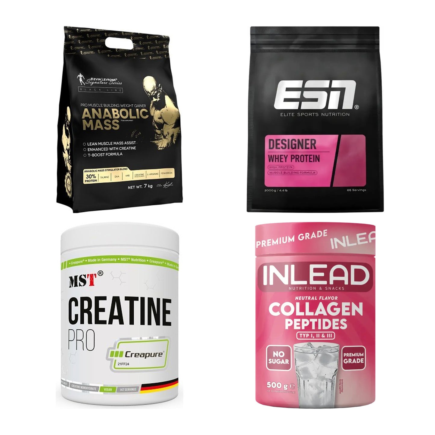Masseaufbau für Fortgeschrittene: Kevin Levrone Anabolic + 3 weitere – alle enthaltenen Artikel