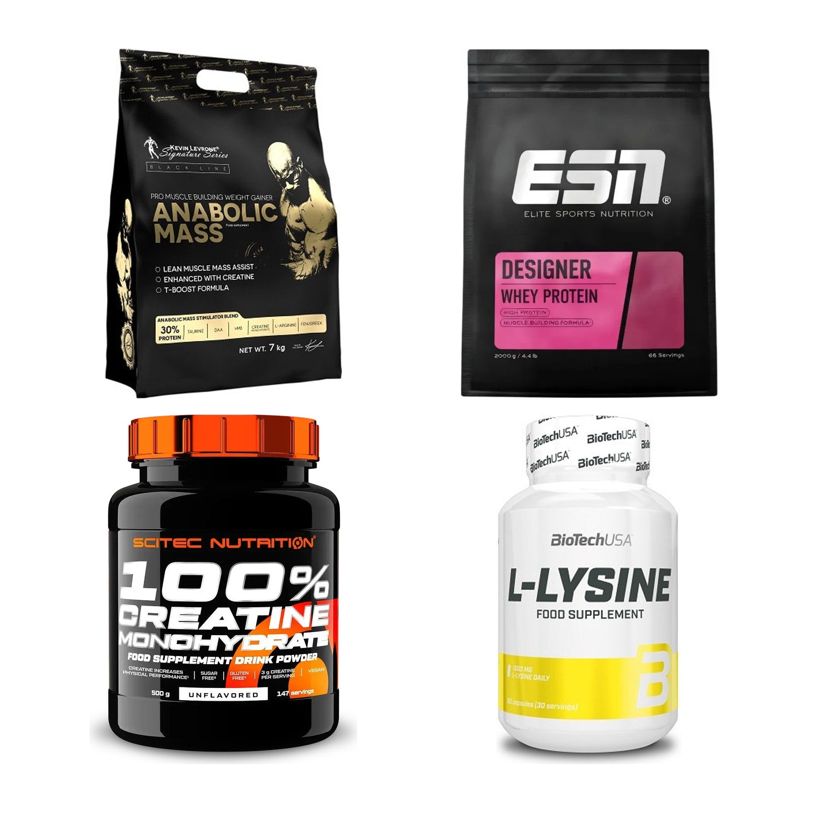 Masseaufbau für Fortgeschrittene: Kevin Levrone Anabolic + 3 weitere – alle enthaltenen Artikel