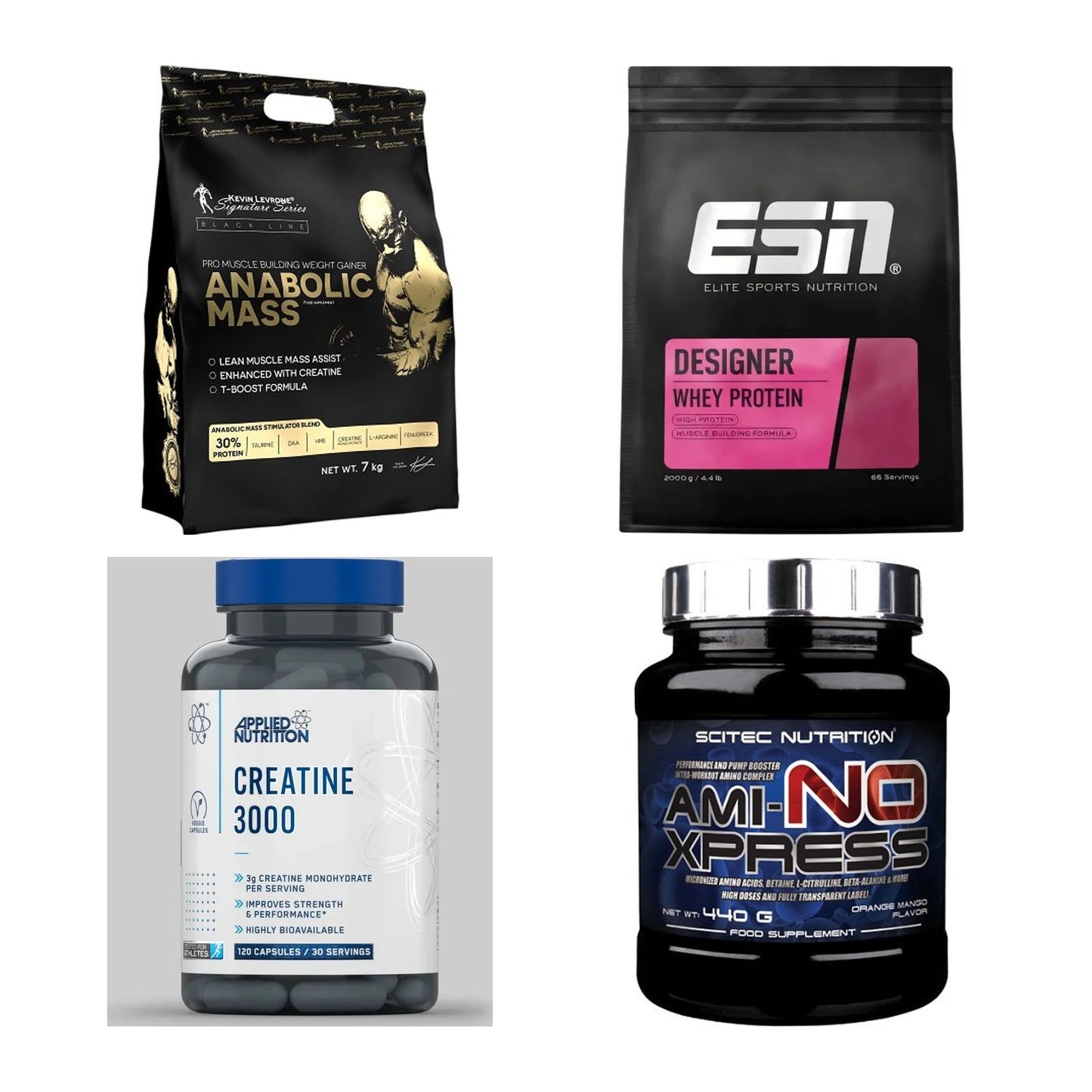 Masseaufbau für Fortgeschrittene: Kevin Levrone Anabolic + 3 weitere – alle enthaltenen Artikel