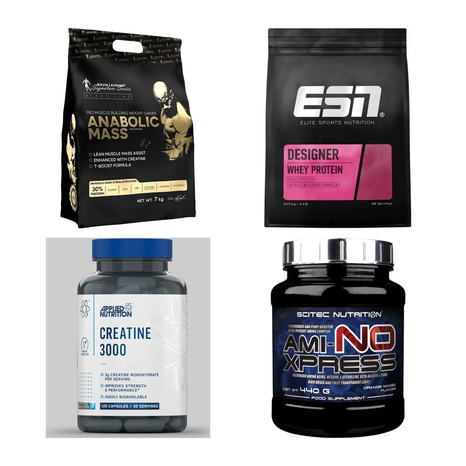 Masseaufbau für Fortgeschrittene: Kevin Levrone Anabolic + 3 weitere – alle enthaltenen Artikel