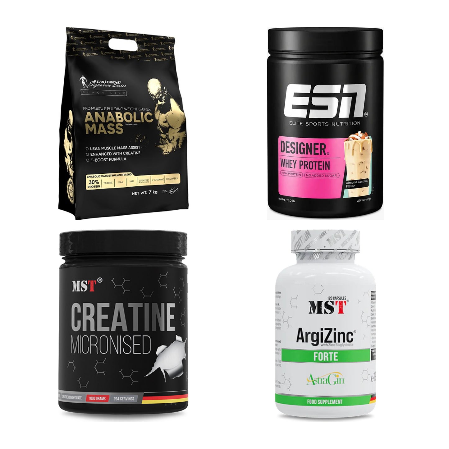 Masseaufbau für Fortgeschrittene: Kevin Levrone Anabolic + 3 weitere – alle enthaltenen Artikel