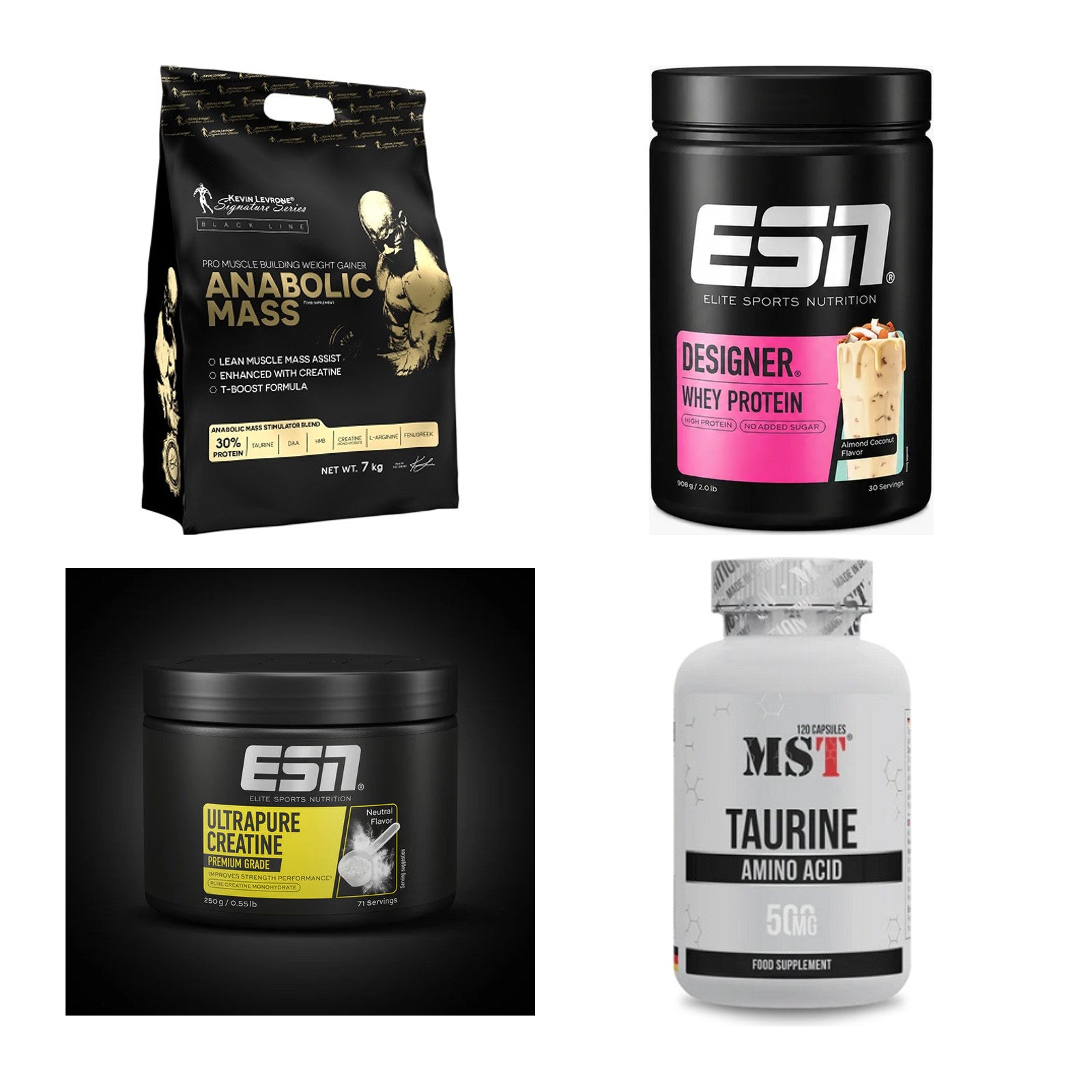 Masseaufbau für Fortgeschrittene: Kevin Levrone Anabolic + 3 weitere – alle enthaltenen Artikel
