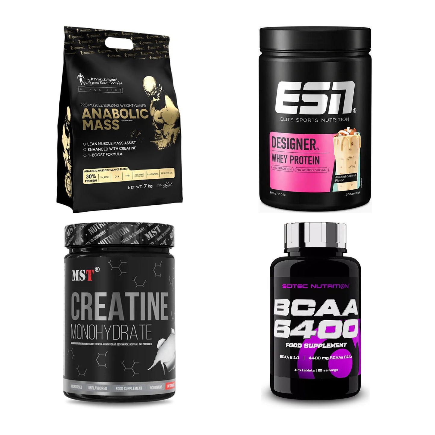 Masseaufbau für Fortgeschrittene: Kevin Levrone Anabolic + 3 weitere – alle enthaltenen Artikel