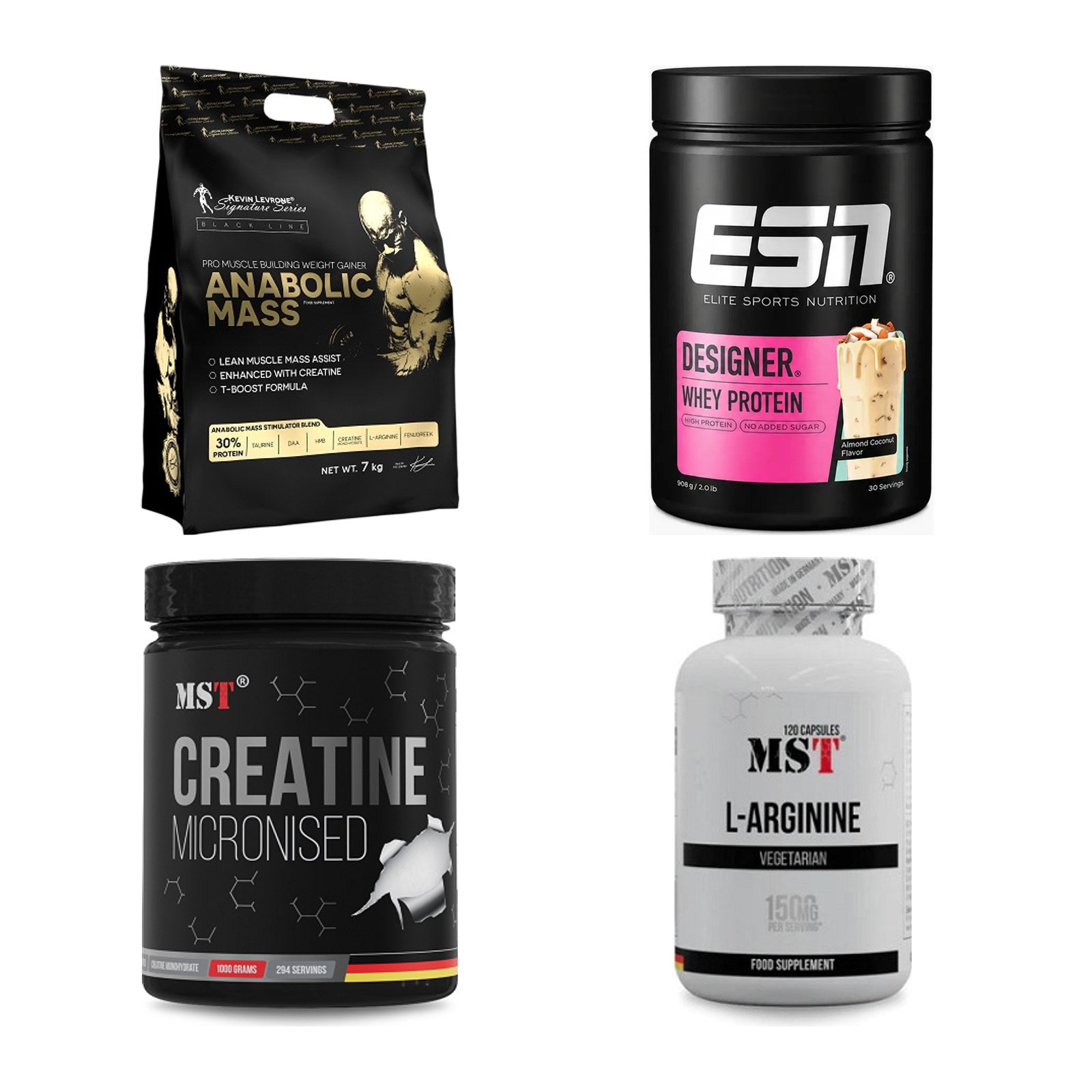 Masseaufbau für Fortgeschrittene: Kevin Levrone Anabolic + 3 weitere – alle enthaltenen Artikel