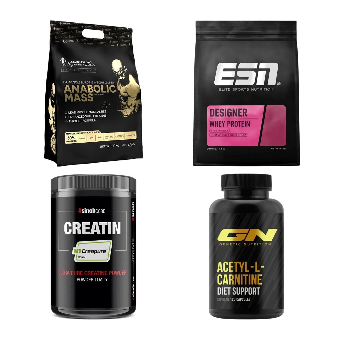 Masseaufbau für Fortgeschrittene: Kevin Levrone Anabolic + 3 weitere – alle enthaltenen Artikel
