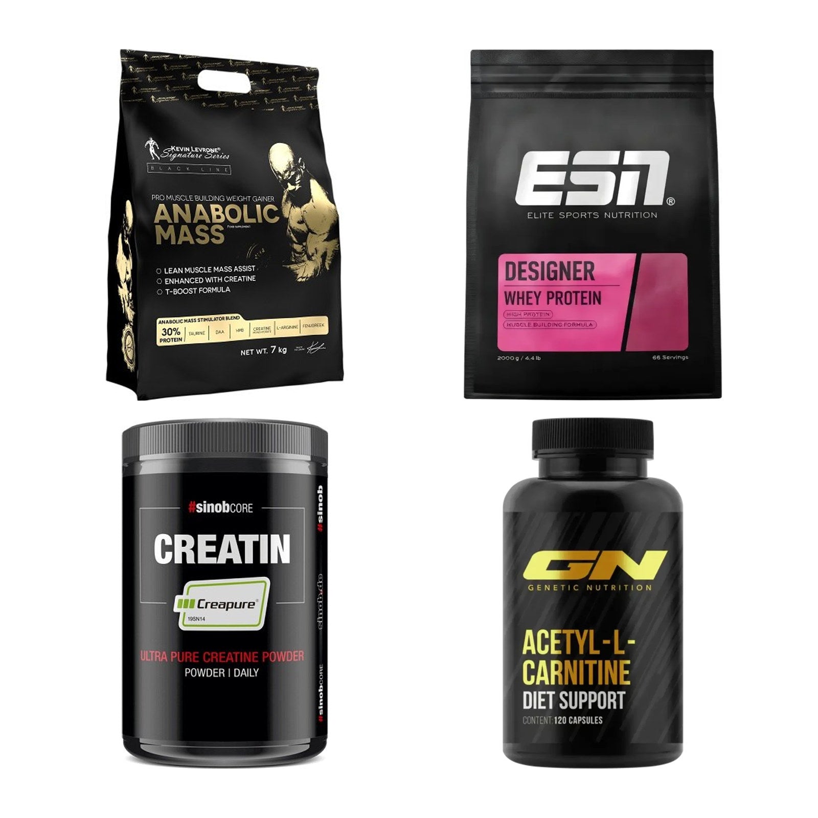 Masseaufbau für Fortgeschrittene: Kevin Levrone Anabolic + 3 weitere – alle enthaltenen Artikel