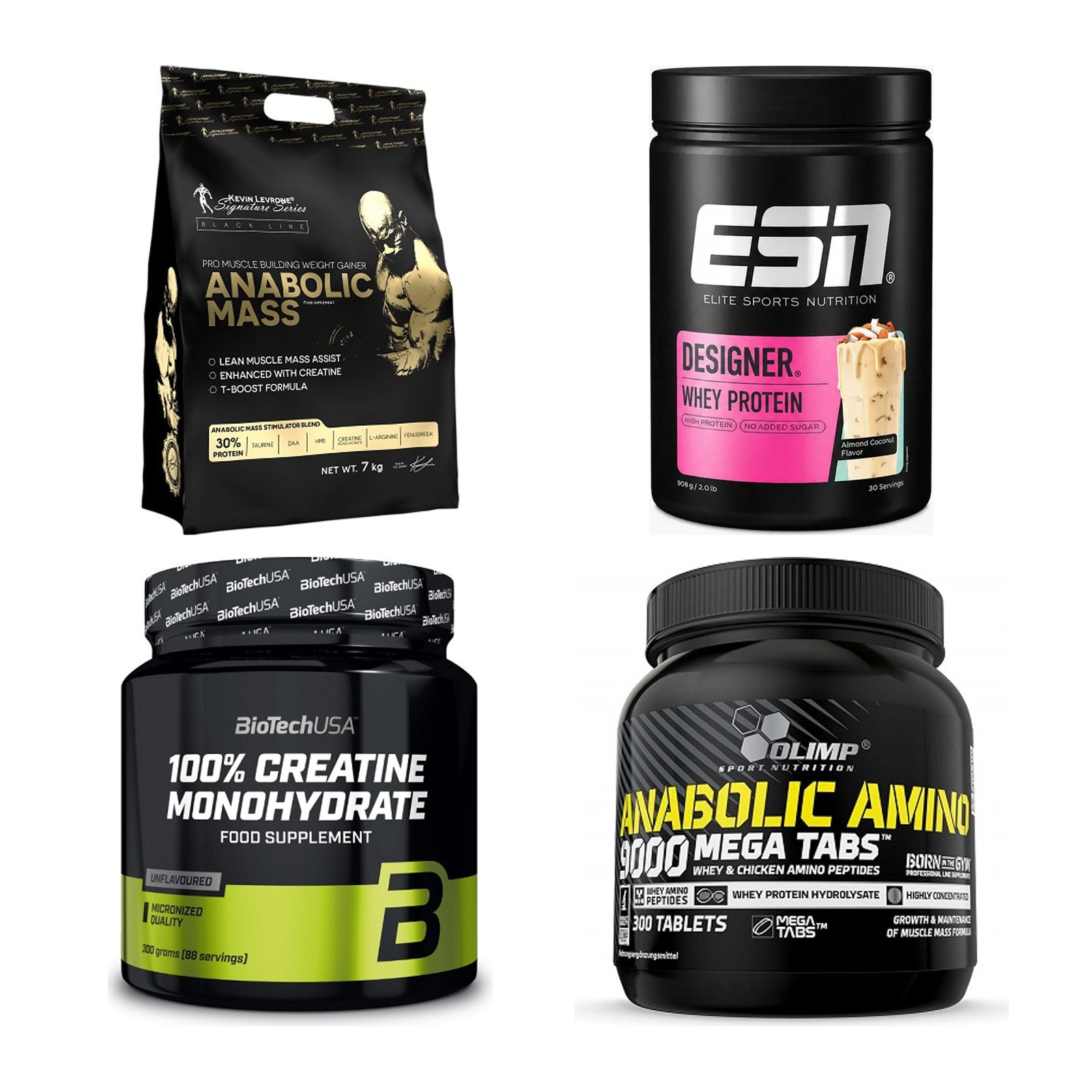 Masseaufbau für Fortgeschrittene: Kevin Levrone Anabolic + 3 weitere – alle enthaltenen Artikel