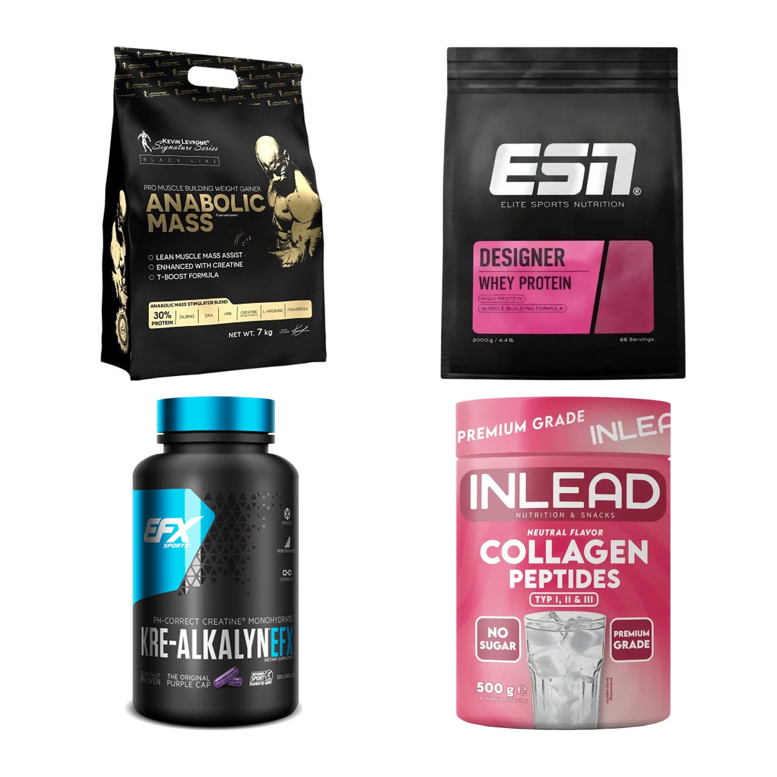 Masseaufbau für Fortgeschrittene: Kevin Levrone Anabolic + 3 weitere – alle enthaltenen Artikel