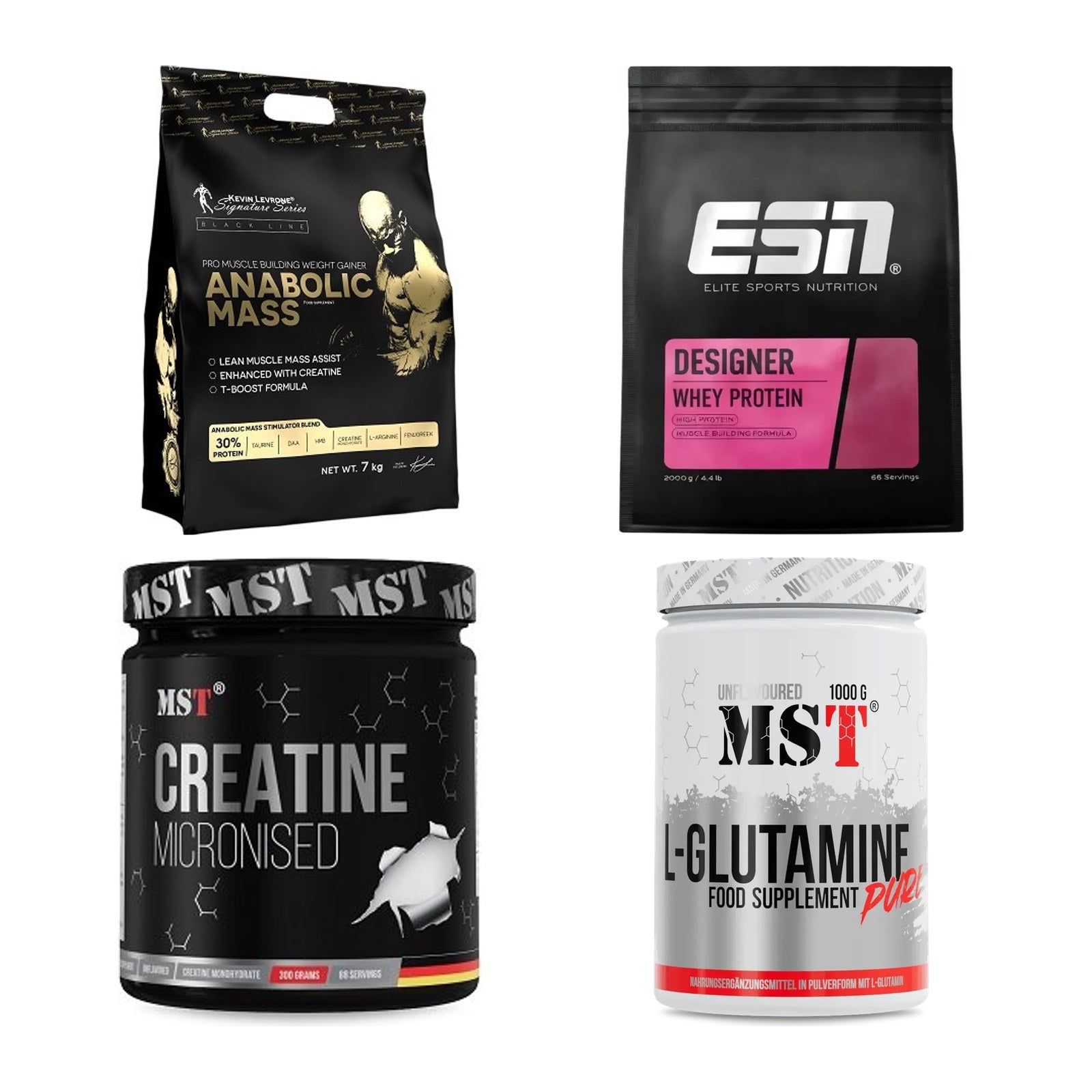 Masseaufbau für Fortgeschrittene: Kevin Levrone Anabolic + 3 weitere – alle enthaltenen Artikel