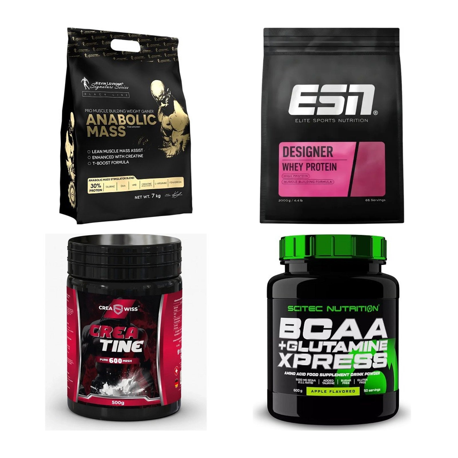 Masseaufbau für Fortgeschrittene: Kevin Levrone Anabolic + 3 weitere – alle enthaltenen Artikel