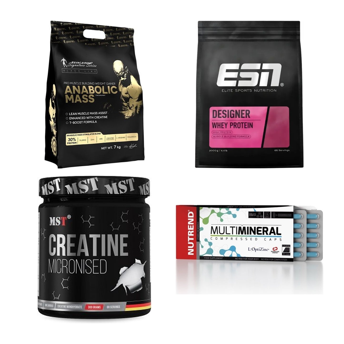 Masseaufbau für Fortgeschrittene: Kevin Levrone Anabolic + 3 weitere – alle enthaltenen Artikel