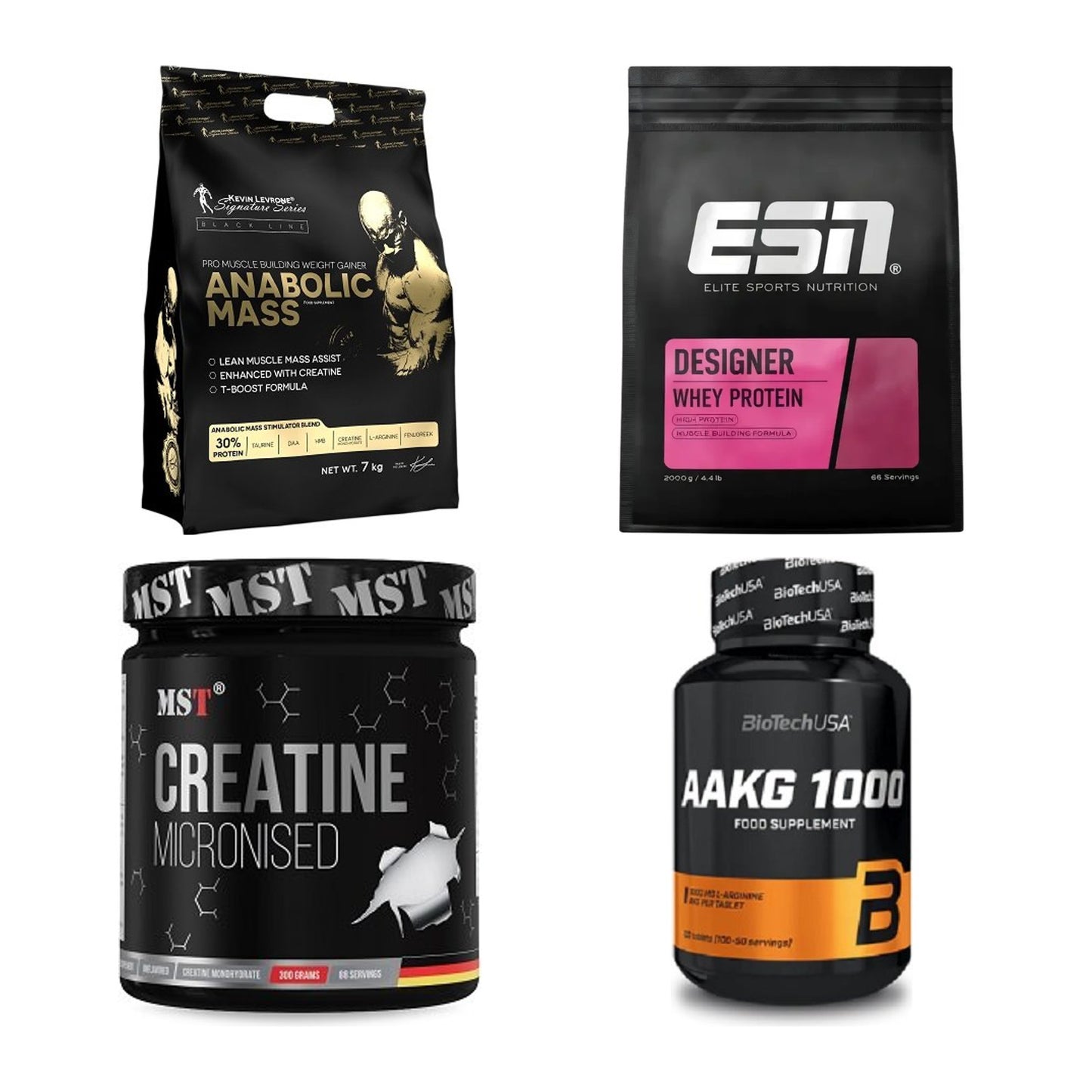 Masseaufbau für Fortgeschrittene: Kevin Levrone Anabolic + 3 weitere – alle enthaltenen Artikel