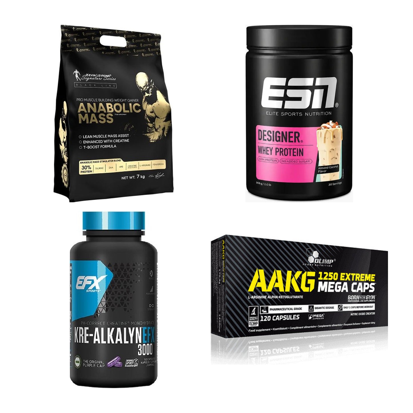 Masseaufbau für Fortgeschrittene: Kevin Levrone Anabolic + 3 weitere – alle enthaltenen Artikel