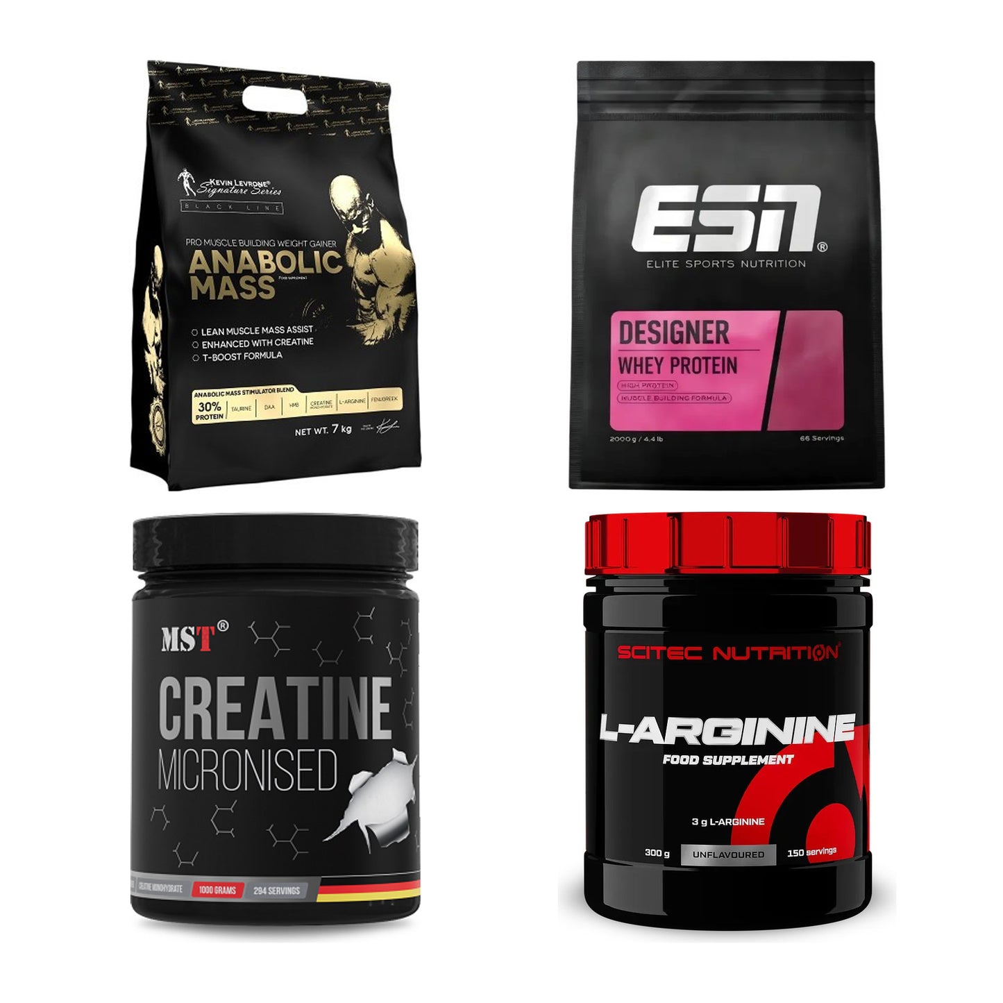 Masseaufbau für Fortgeschrittene: Kevin Levrone Anabolic + 3 weitere – alle enthaltenen Artikel