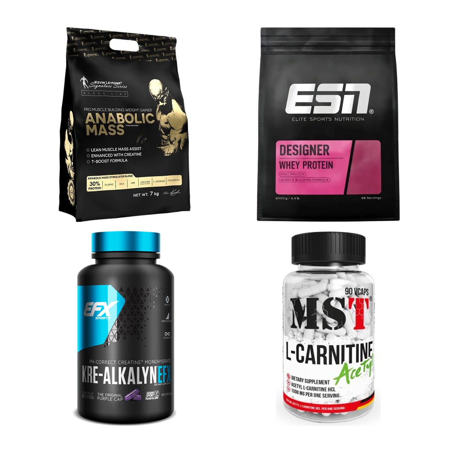 Masseaufbau für Fortgeschrittene: Kevin Levrone Anabolic + 3 weitere – alle enthaltenen Artikel