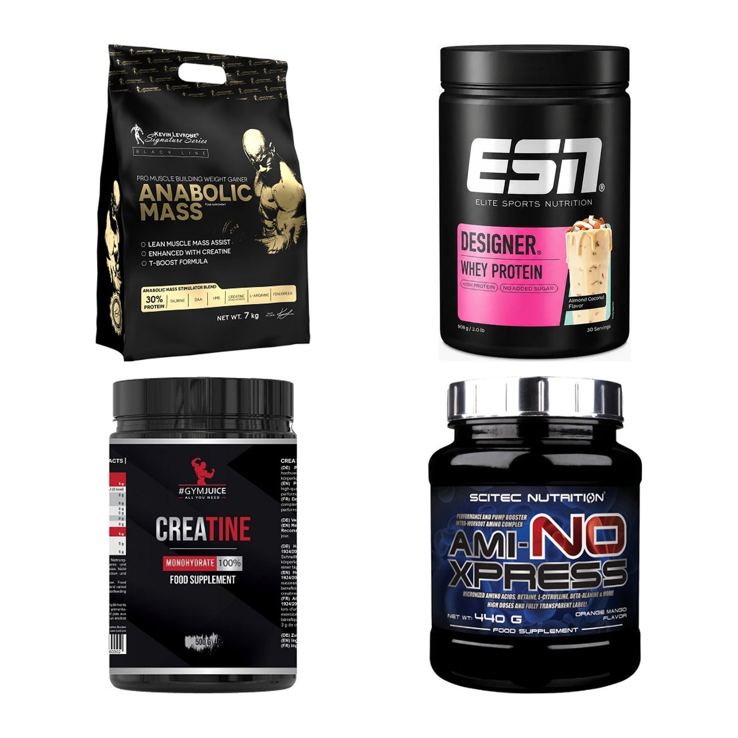 Masseaufbau für Fortgeschrittene: Kevin Levrone Anabolic + 3 weitere – alle enthaltenen Artikel