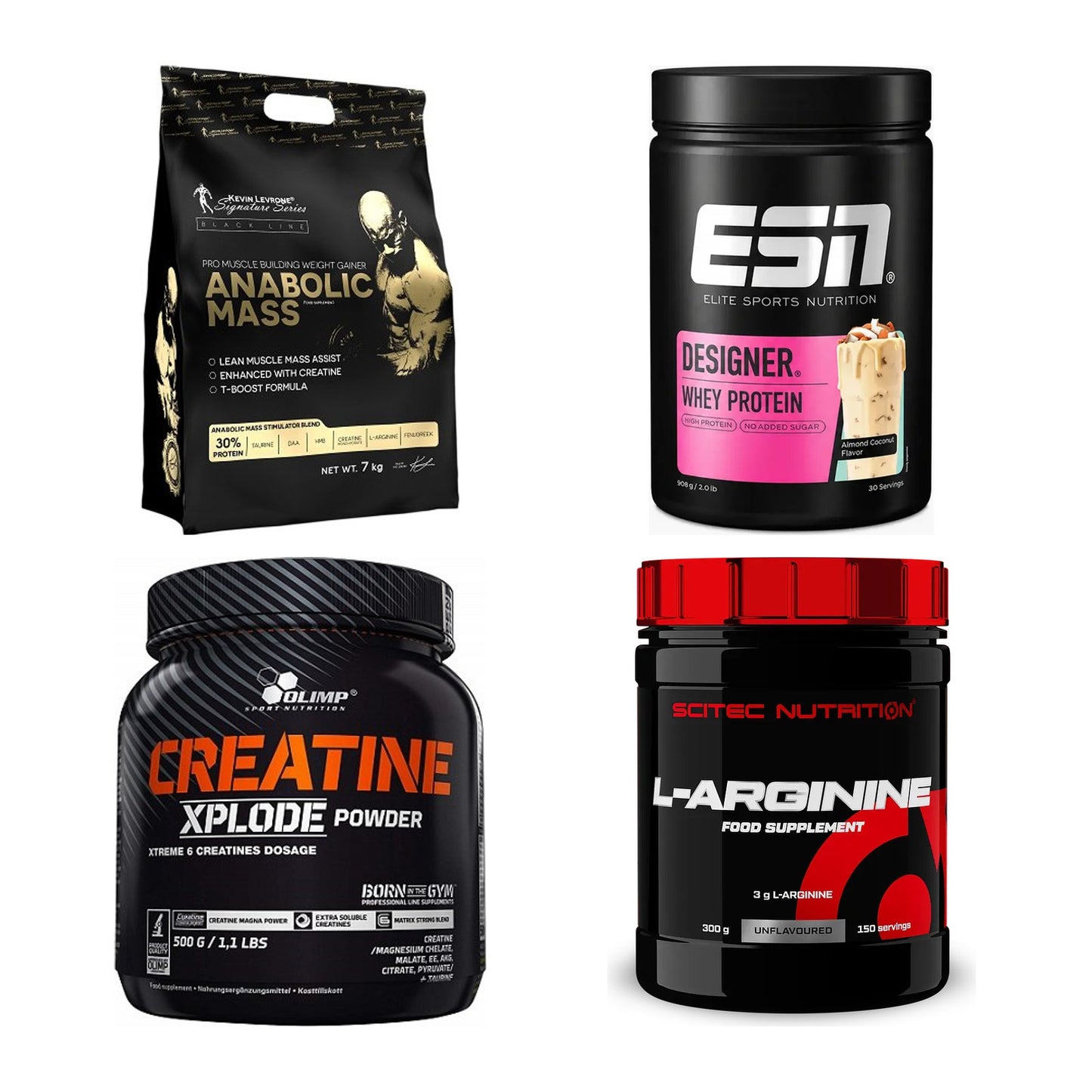 Masseaufbau für Fortgeschrittene: Kevin Levrone Anabolic + 3 weitere – alle enthaltenen Artikel