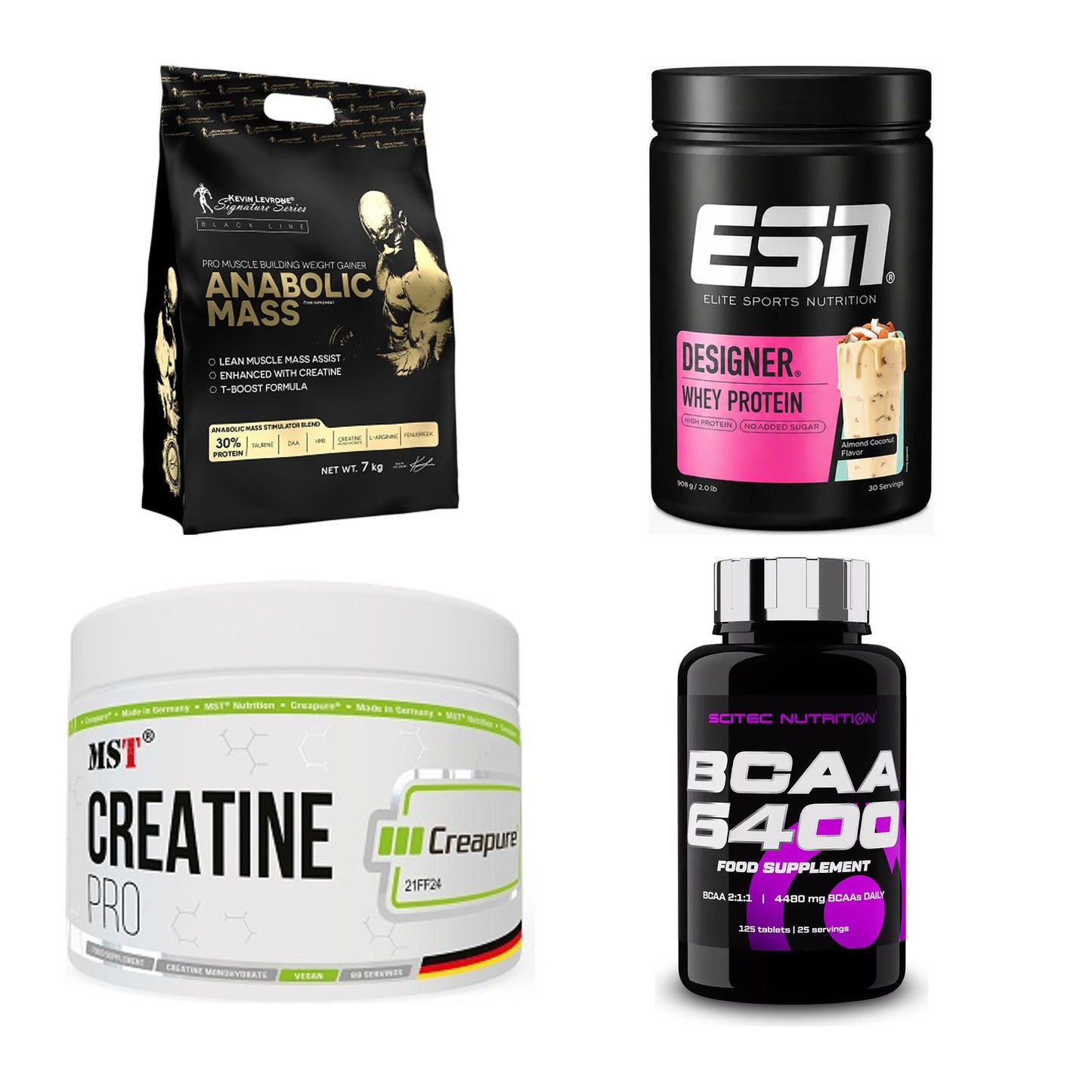 Masseaufbau für Fortgeschrittene: Kevin Levrone Anabolic + 3 weitere – alle enthaltenen Artikel