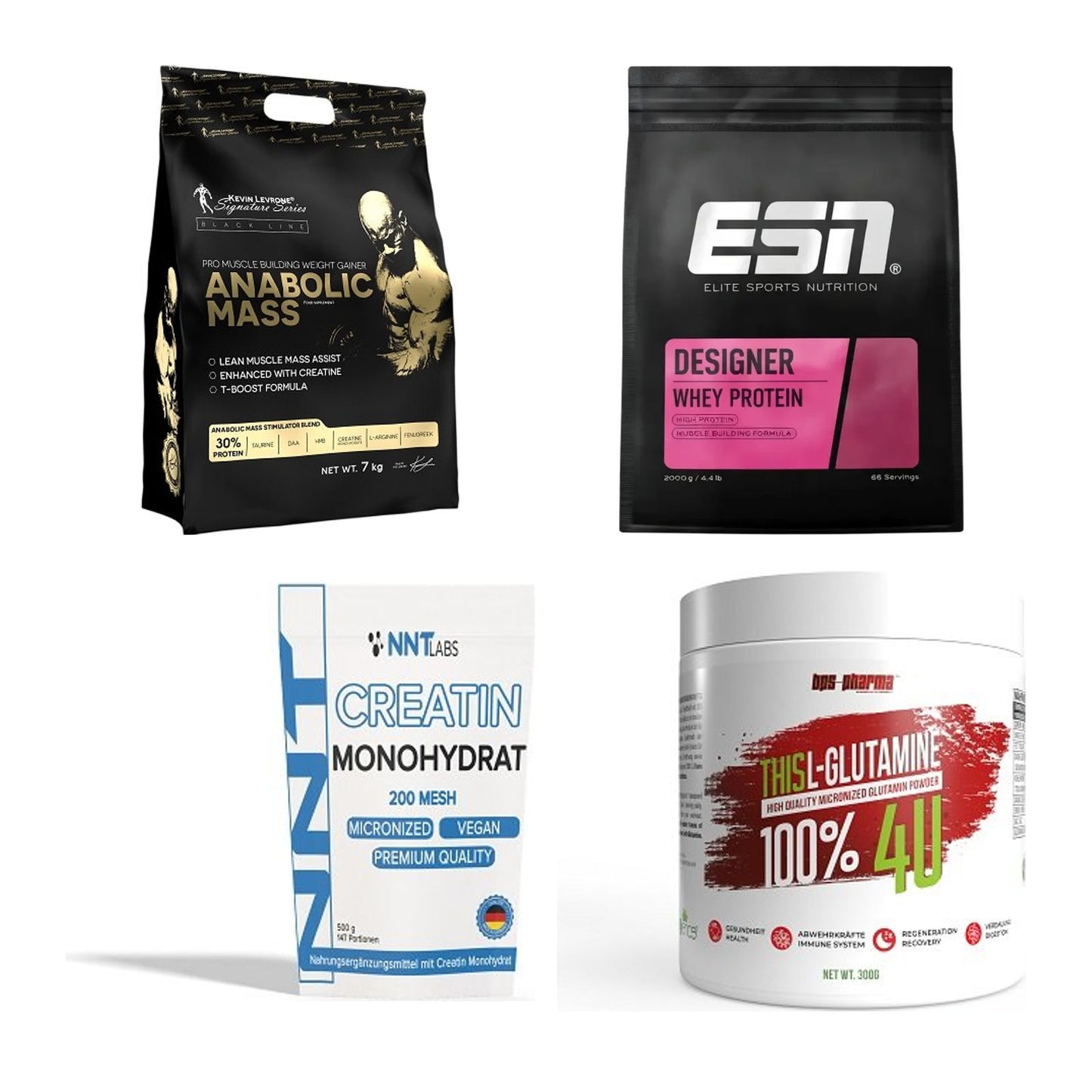 Masseaufbau für Fortgeschrittene: Kevin Levrone Anabolic + 3 weitere – alle enthaltenen Artikel
