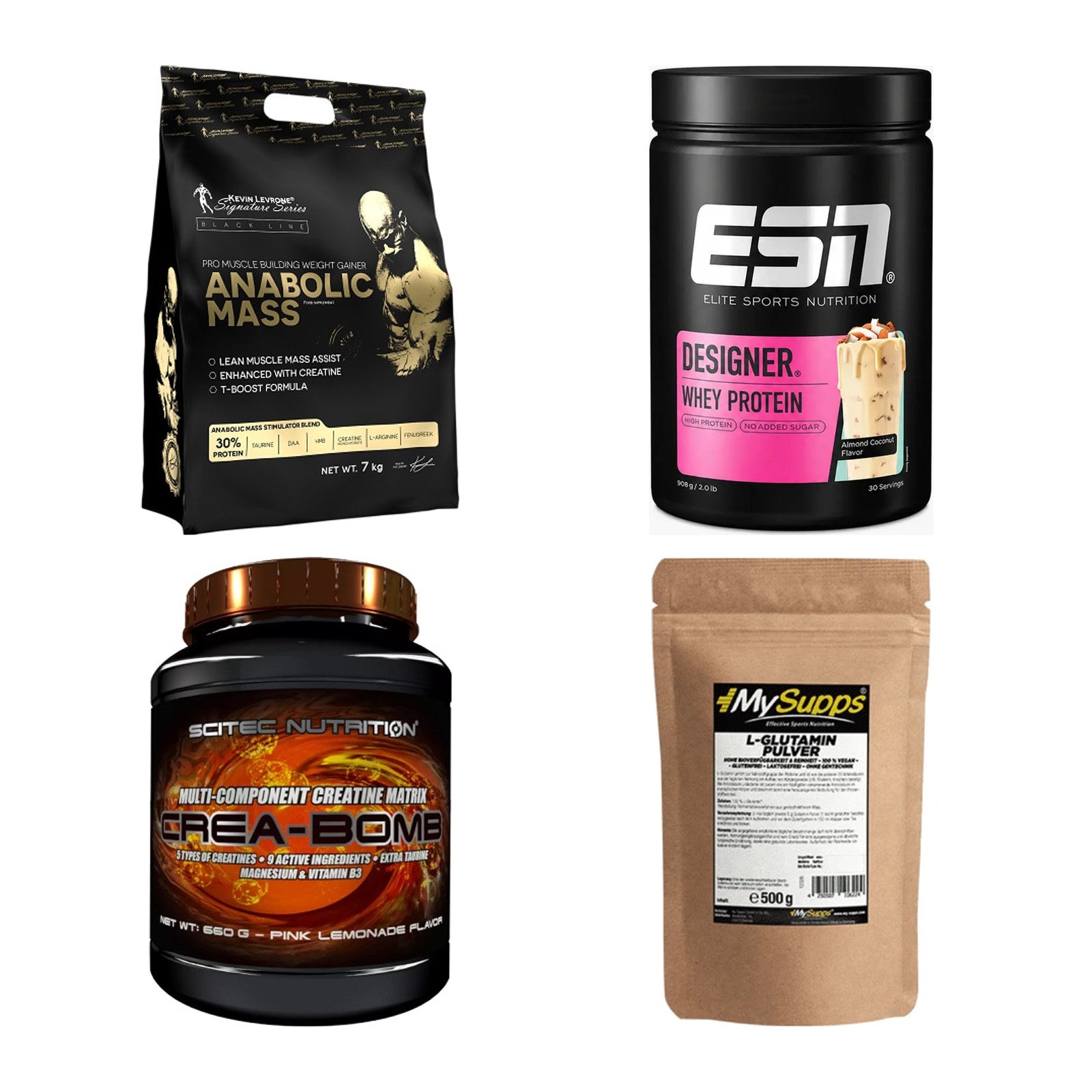 Masseaufbau für Fortgeschrittene: Kevin Levrone Anabolic + 3 weitere – alle enthaltenen Artikel