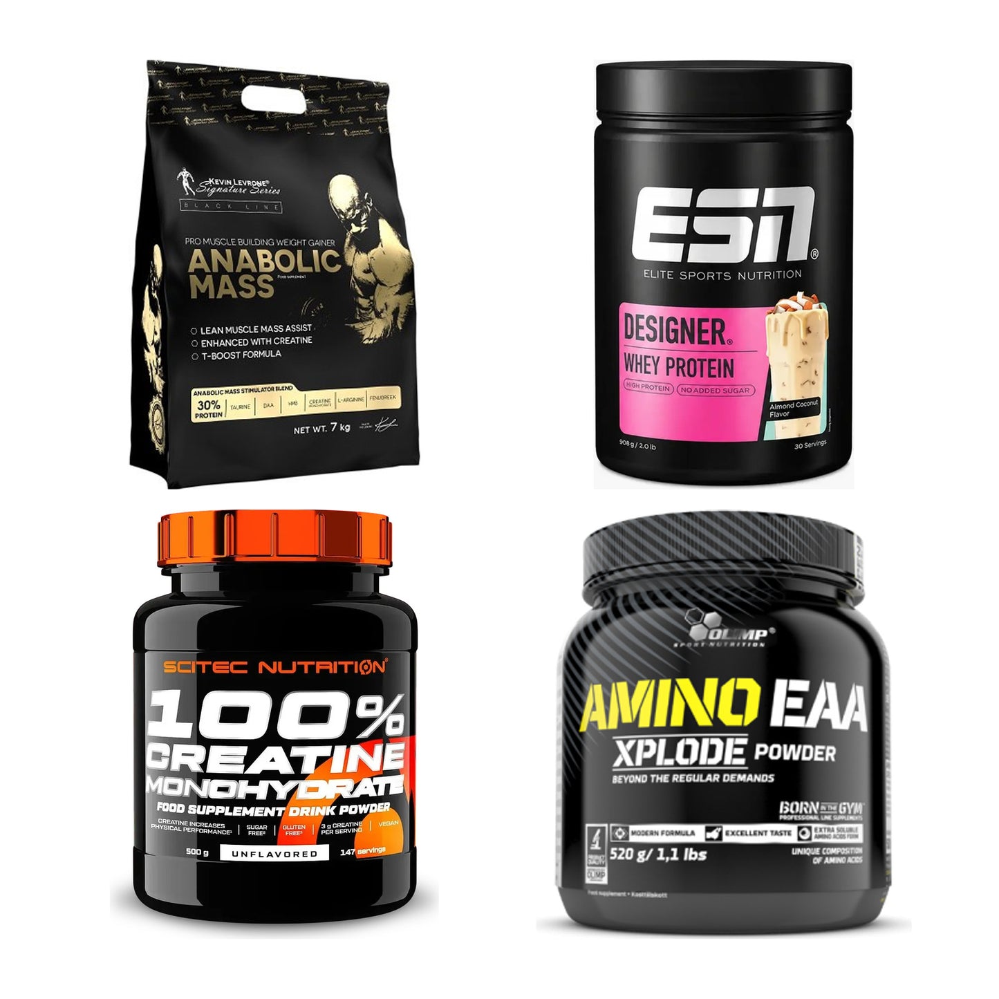 Masseaufbau für Fortgeschrittene: Kevin Levrone Anabolic + 3 weitere – alle enthaltenen Artikel