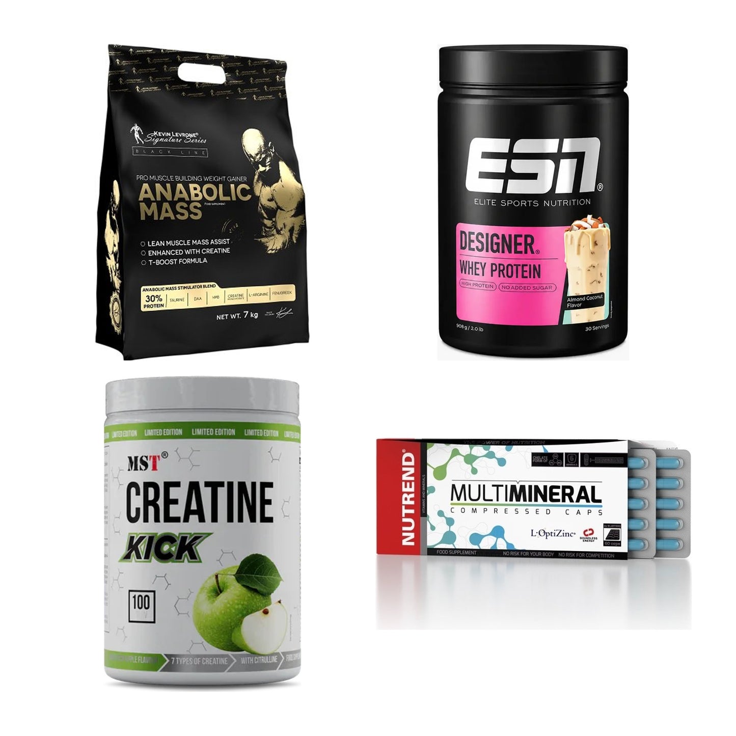 Masseaufbau für Fortgeschrittene: Kevin Levrone Anabolic + 3 weitere – alle enthaltenen Artikel