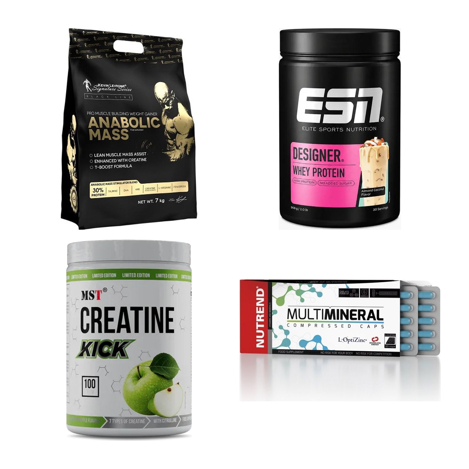 Masseaufbau für Fortgeschrittene: Kevin Levrone Anabolic + 3 weitere – alle enthaltenen Artikel