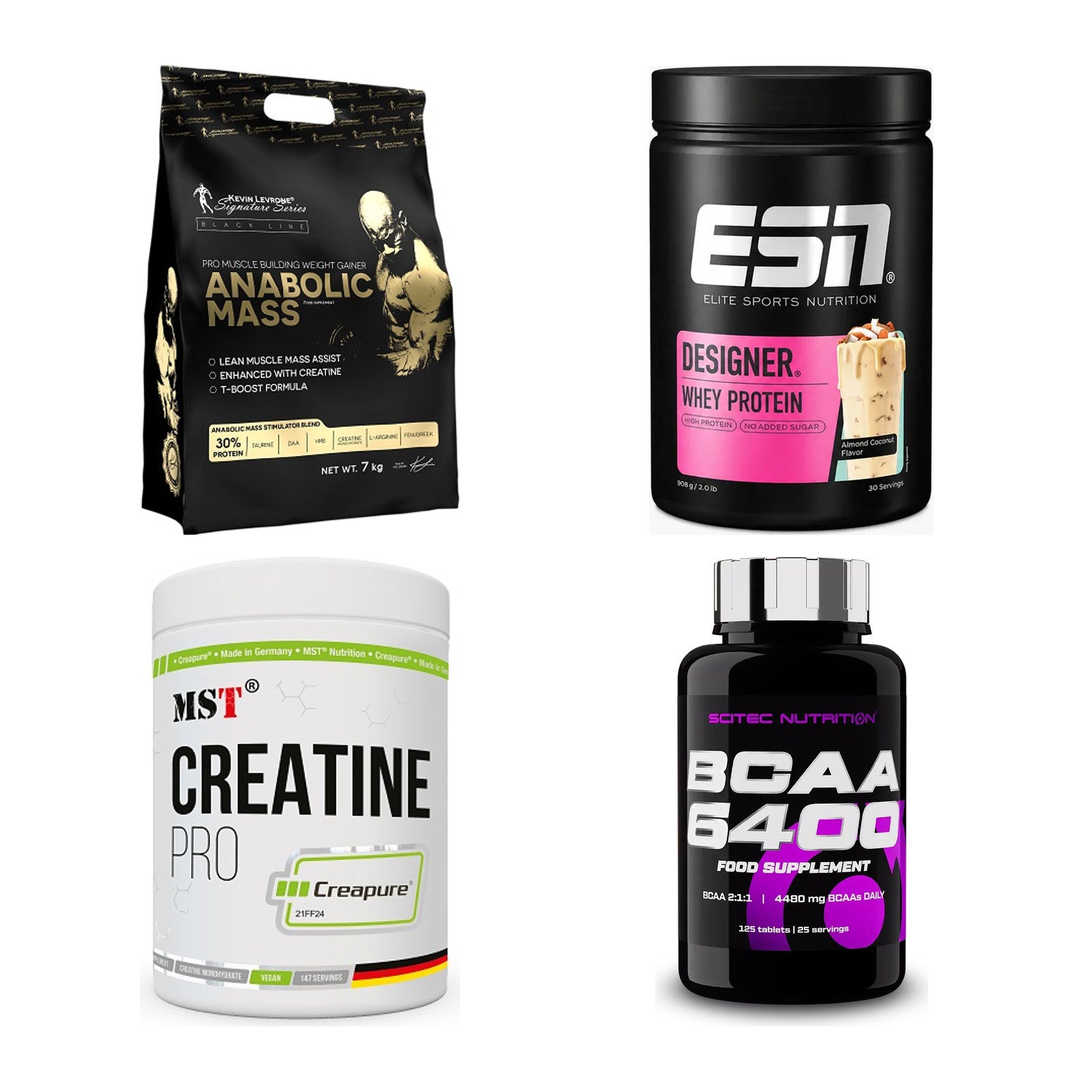 Masseaufbau für Fortgeschrittene: Kevin Levrone Anabolic + 3 weitere – alle enthaltenen Artikel