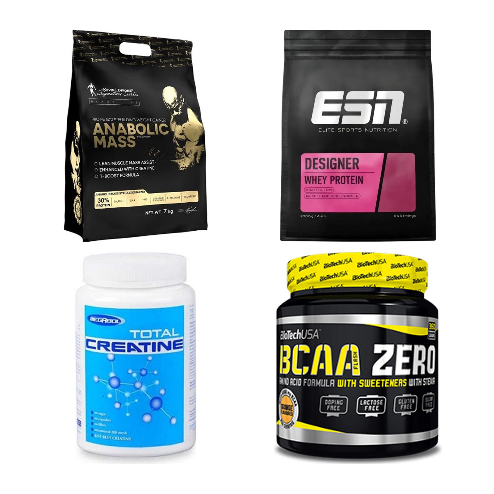Masseaufbau für Fortgeschrittene: Kevin Levrone Anabolic + 3 weitere – alle enthaltenen Artikel