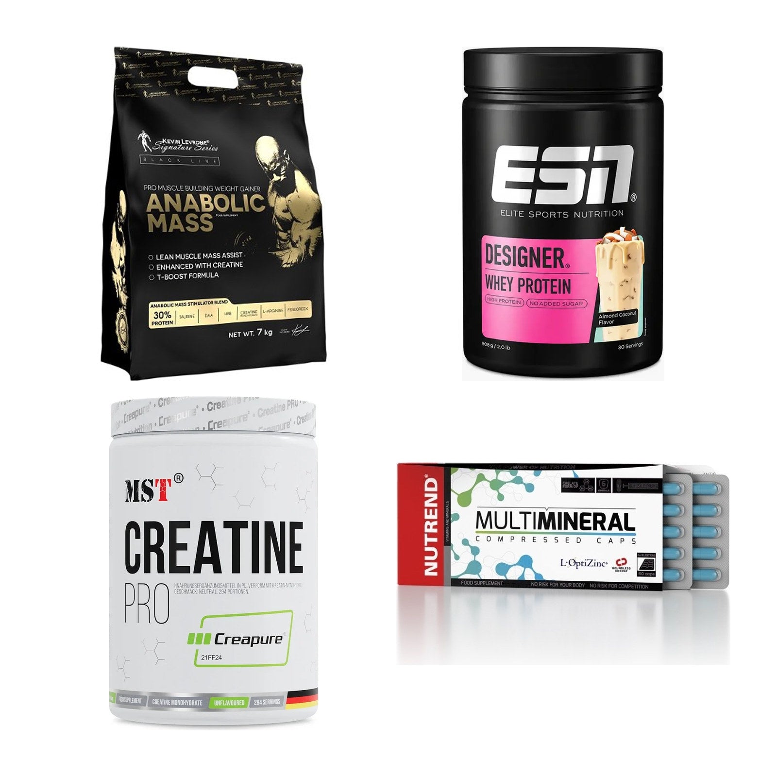 Masseaufbau für Fortgeschrittene: Kevin Levrone Anabolic + 3 weitere – alle enthaltenen Artikel