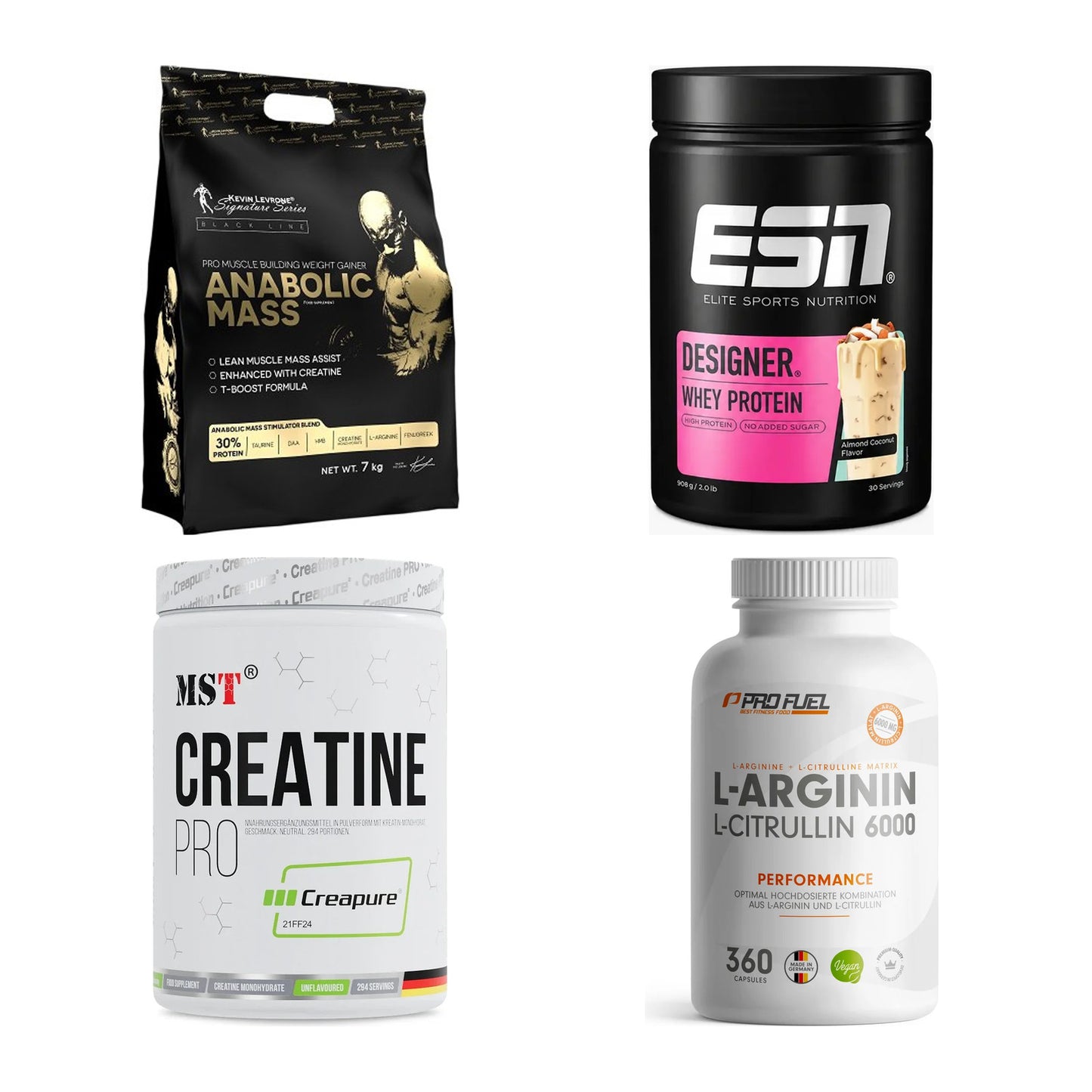 Masseaufbau für Fortgeschrittene: Kevin Levrone Anabolic + 3 weitere – alle enthaltenen Artikel
