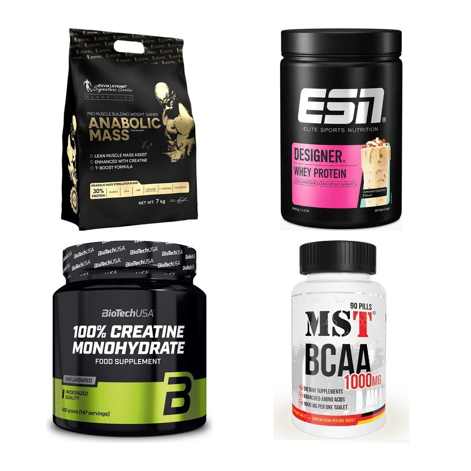 Masseaufbau für Fortgeschrittene: Kevin Levrone Anabolic + 3 weitere – alle enthaltenen Artikel