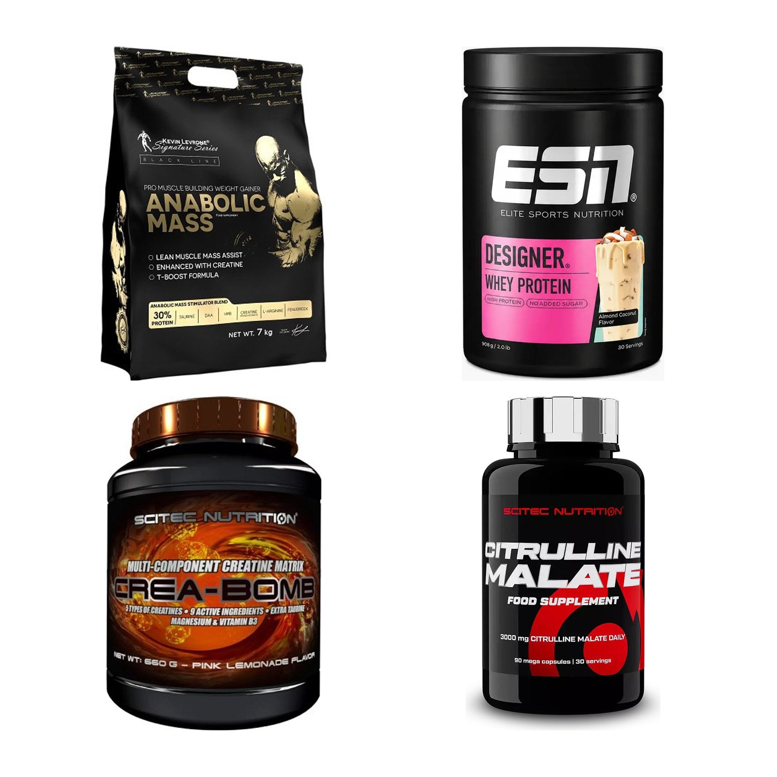 Masseaufbau für Fortgeschrittene: Kevin Levrone Anabolic + 3 weitere – alle enthaltenen Artikel