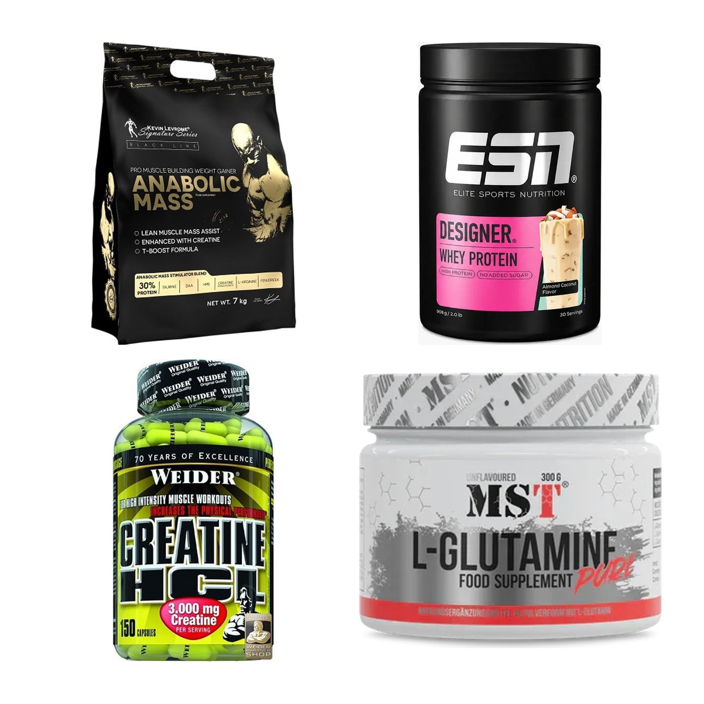 Masseaufbau für Fortgeschrittene: Kevin Levrone Anabolic + 3 weitere – alle enthaltenen Artikel
