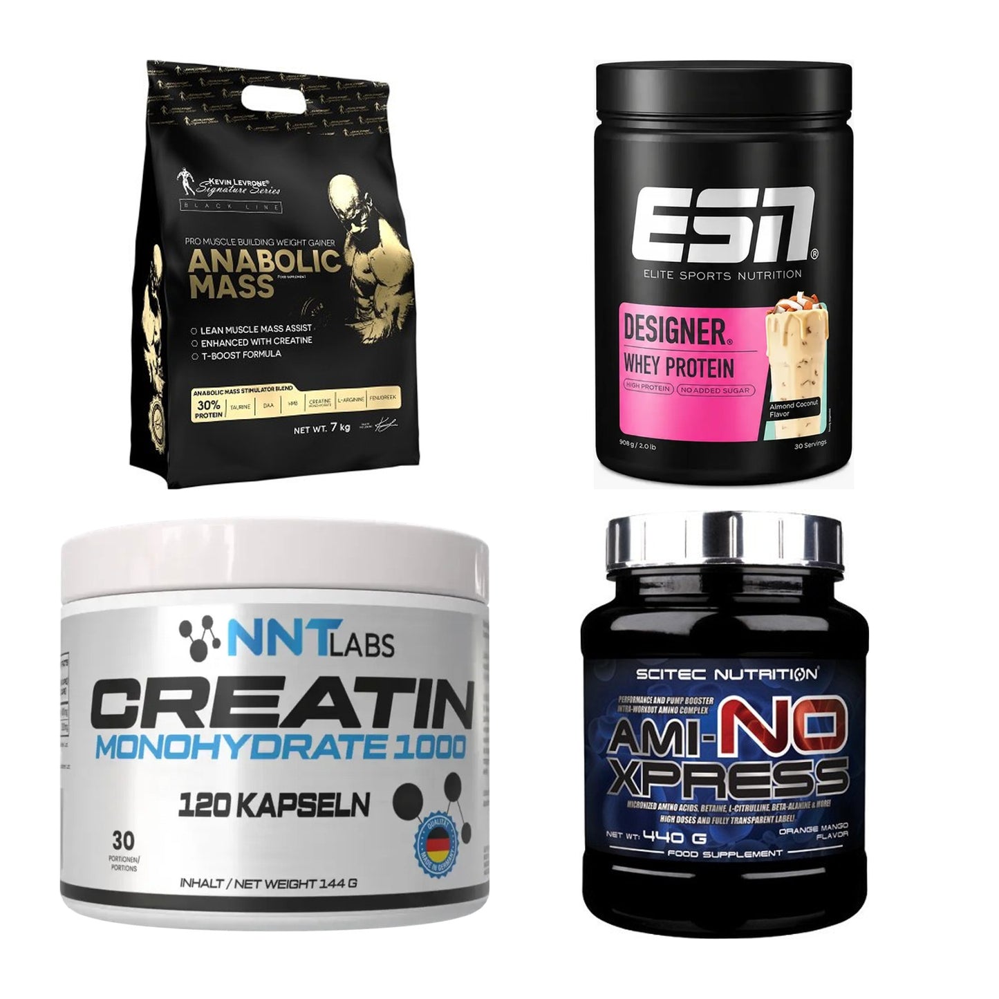 Masseaufbau für Fortgeschrittene: Kevin Levrone Anabolic + 3 weitere – alle enthaltenen Artikel