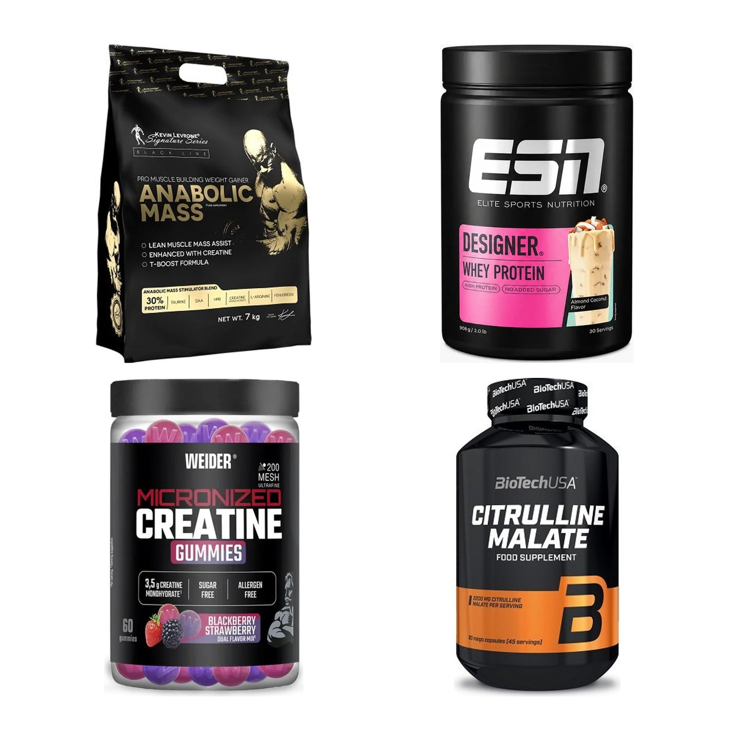 Masseaufbau für Fortgeschrittene: Kevin Levrone Anabolic + 3 weitere – alle enthaltenen Artikel