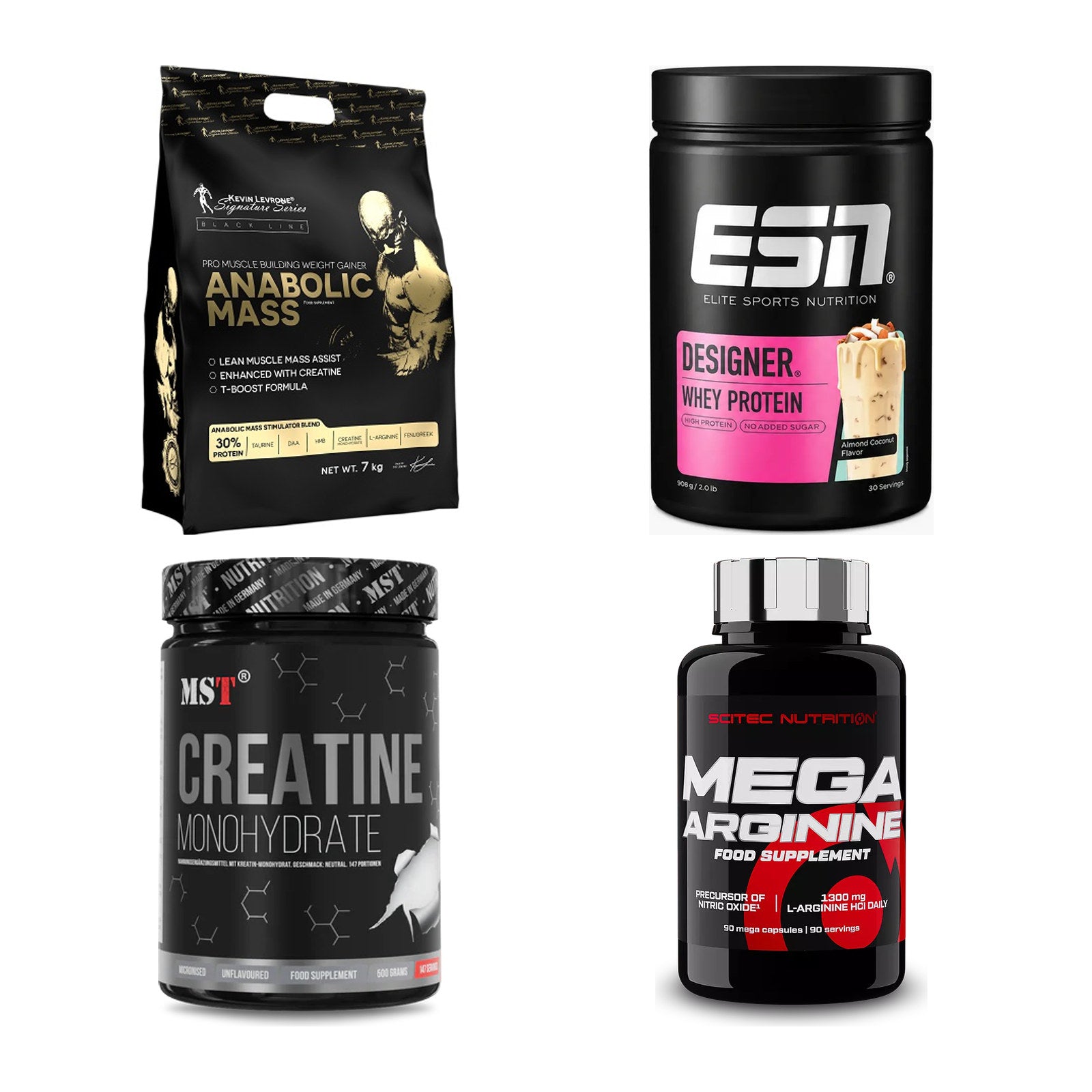 Masseaufbau für Fortgeschrittene: Kevin Levrone Anabolic + 3 weitere – alle enthaltenen Artikel