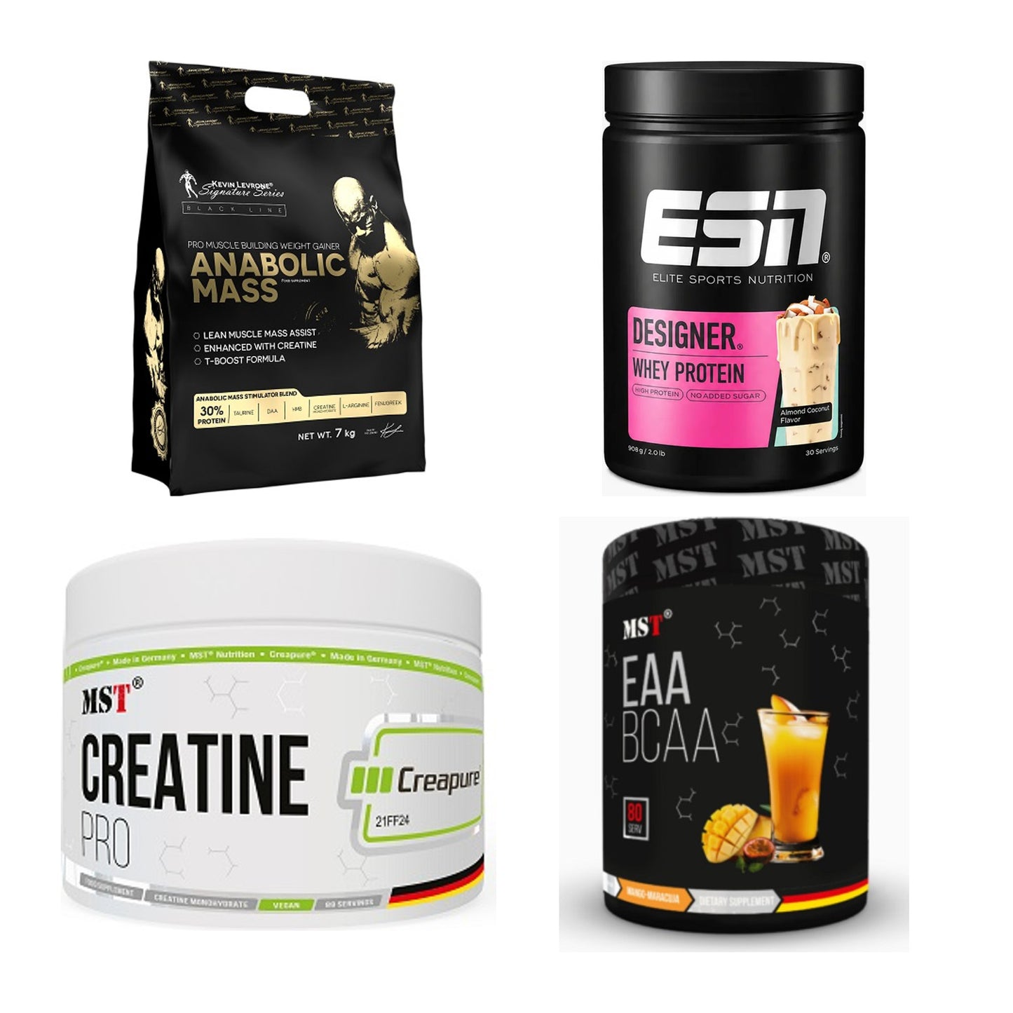 Masseaufbau für Fortgeschrittene: Kevin Levrone Anabolic + 3 weitere – alle enthaltenen Artikel