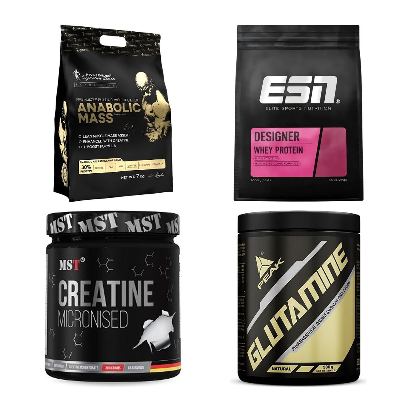 Masseaufbau für Fortgeschrittene: Kevin Levrone Anabolic + 3 weitere – alle enthaltenen Artikel