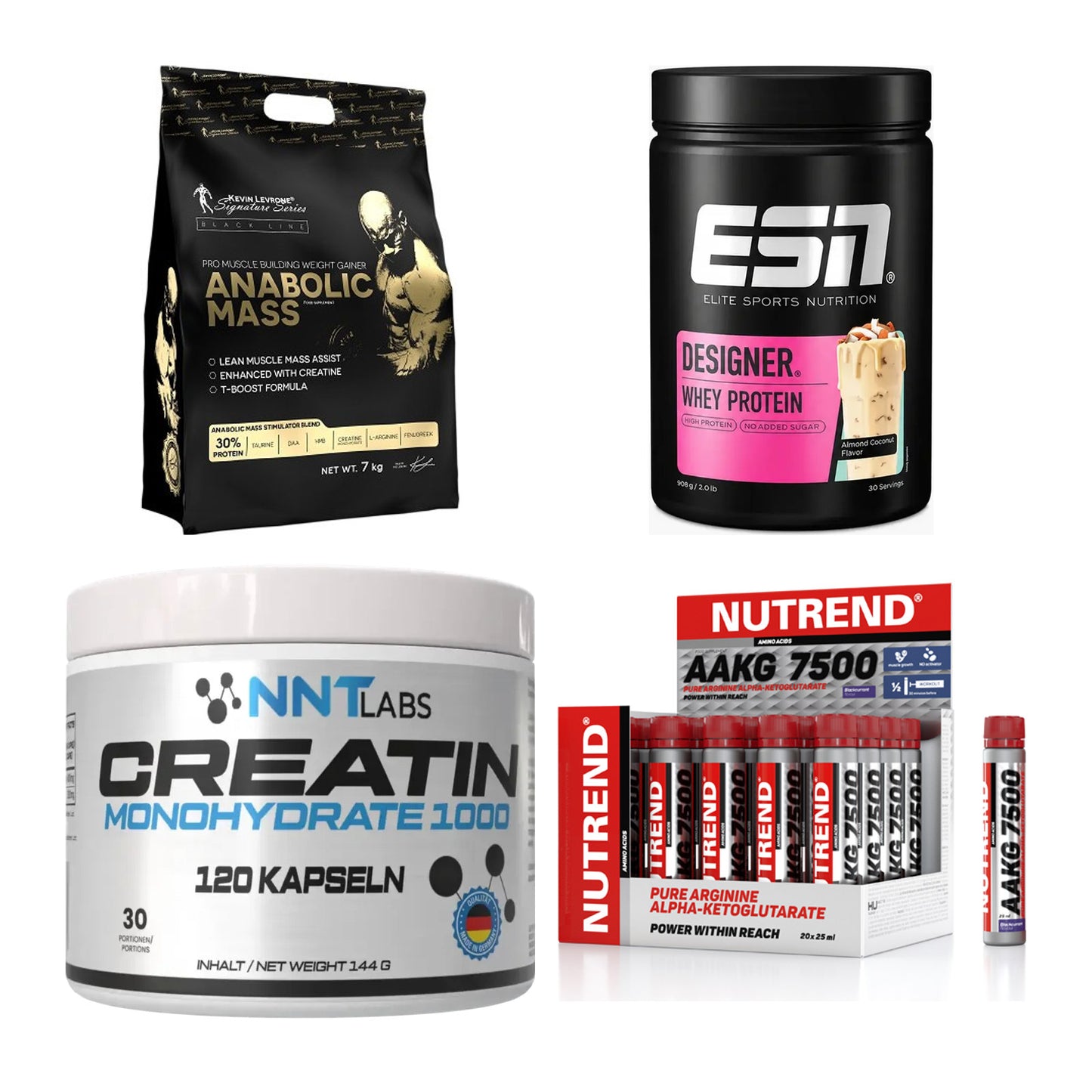 Masseaufbau für Fortgeschrittene: Kevin Levrone Anabolic + 3 weitere – alle enthaltenen Artikel