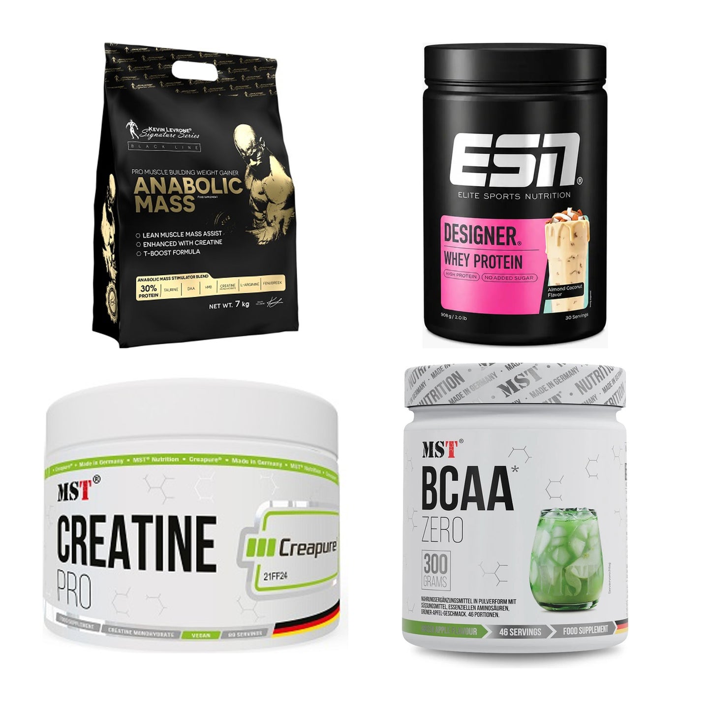 Masseaufbau für Fortgeschrittene: Kevin Levrone Anabolic + 3 weitere – alle enthaltenen Artikel