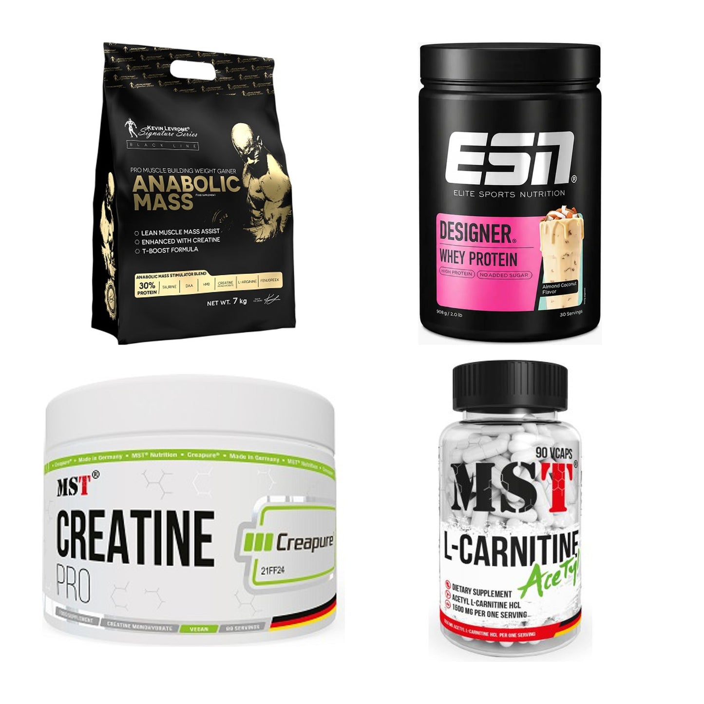 Masseaufbau für Fortgeschrittene: Kevin Levrone Anabolic + 3 weitere – alle enthaltenen Artikel